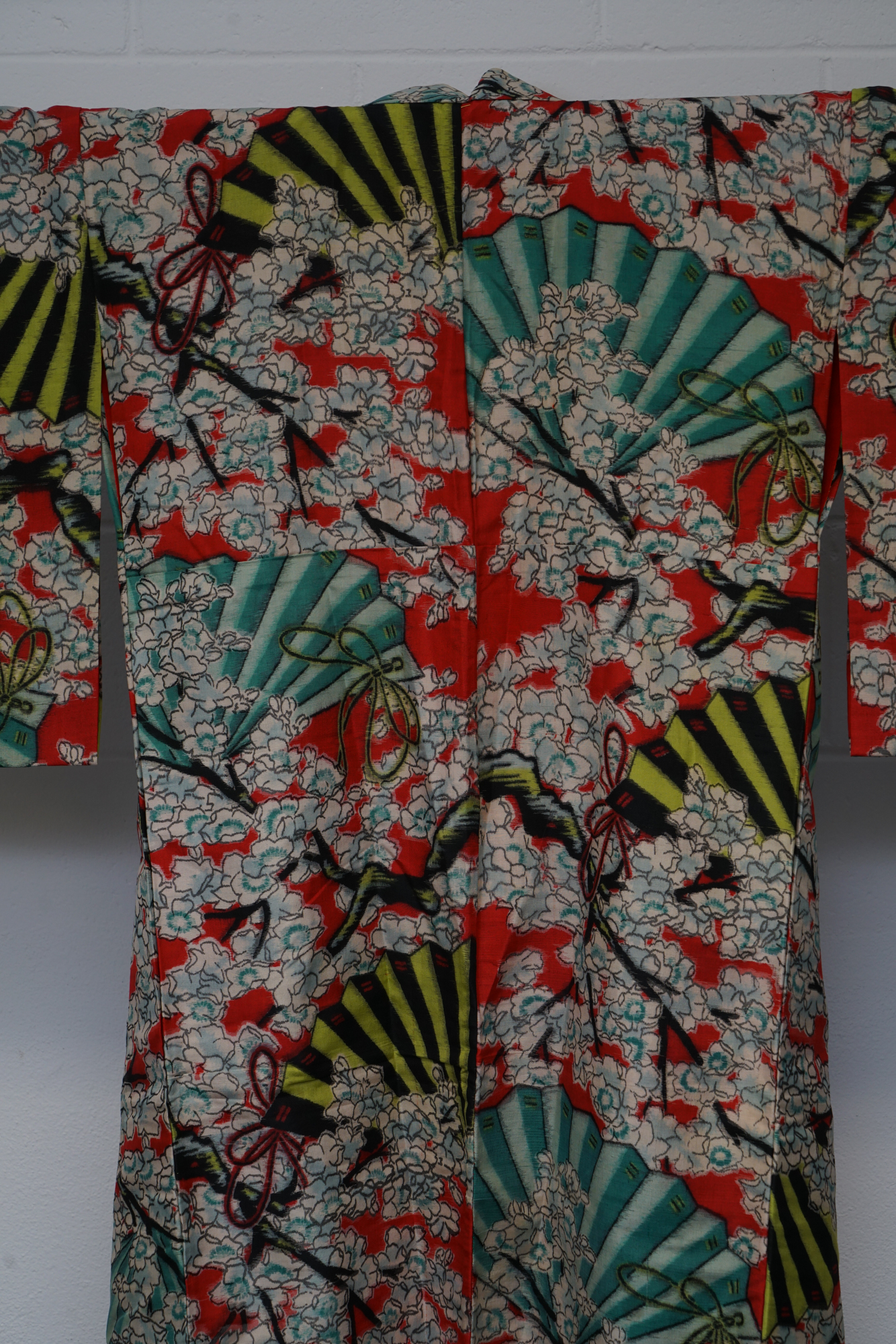 Circa 1930 Vintage Handwoven Meisen Silk Kimono