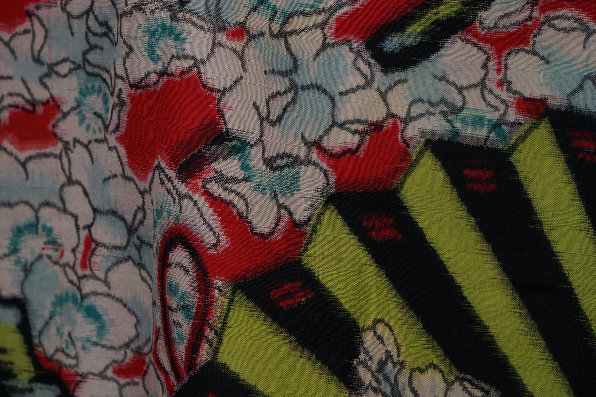 Circa 1930 Vintage Handwoven Meisen Silk Kimono