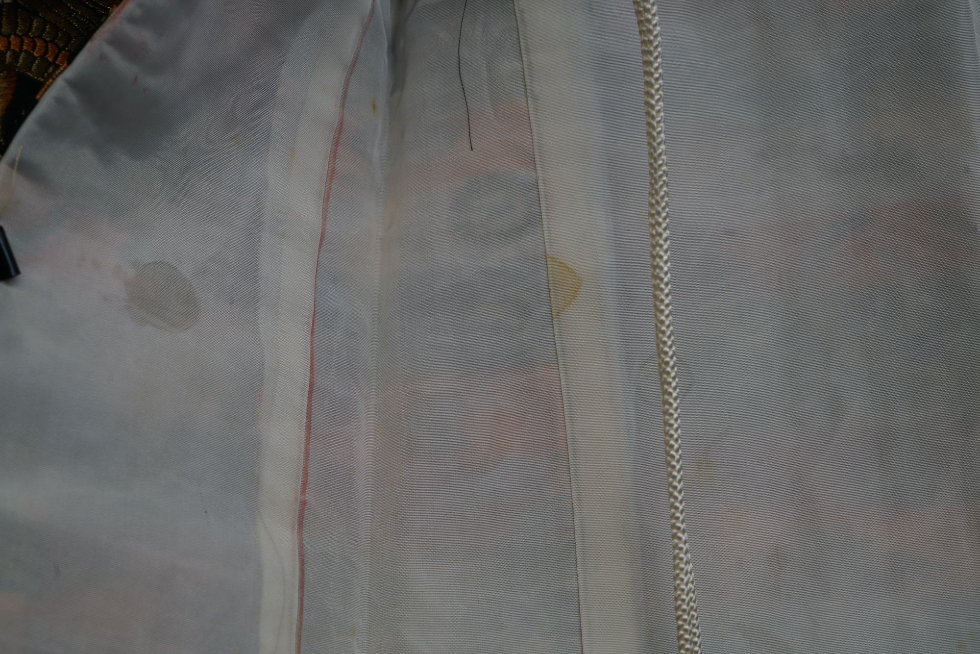 Child's Circa 1950 Vintage Handwoven Silk Brocade Ceremonial Haori Jacket