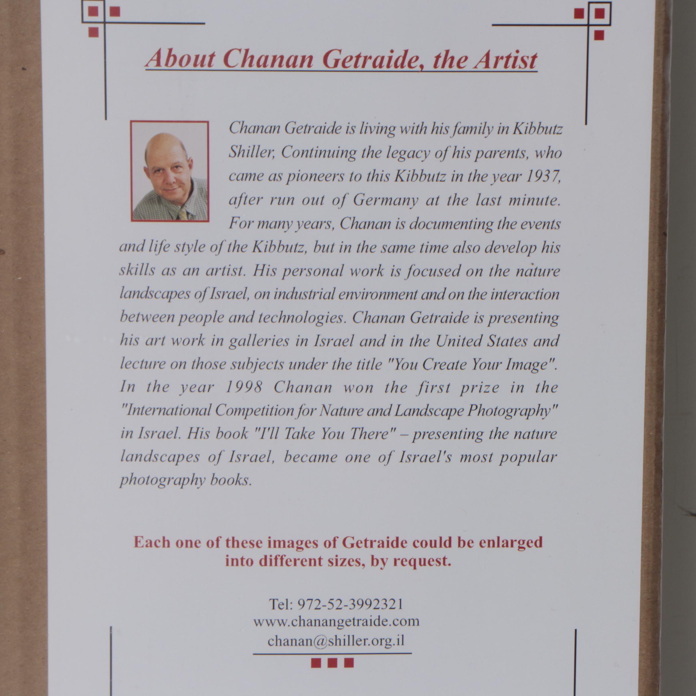 Chanan Getraide Israeli Landscape Chromogenic Color Photographs