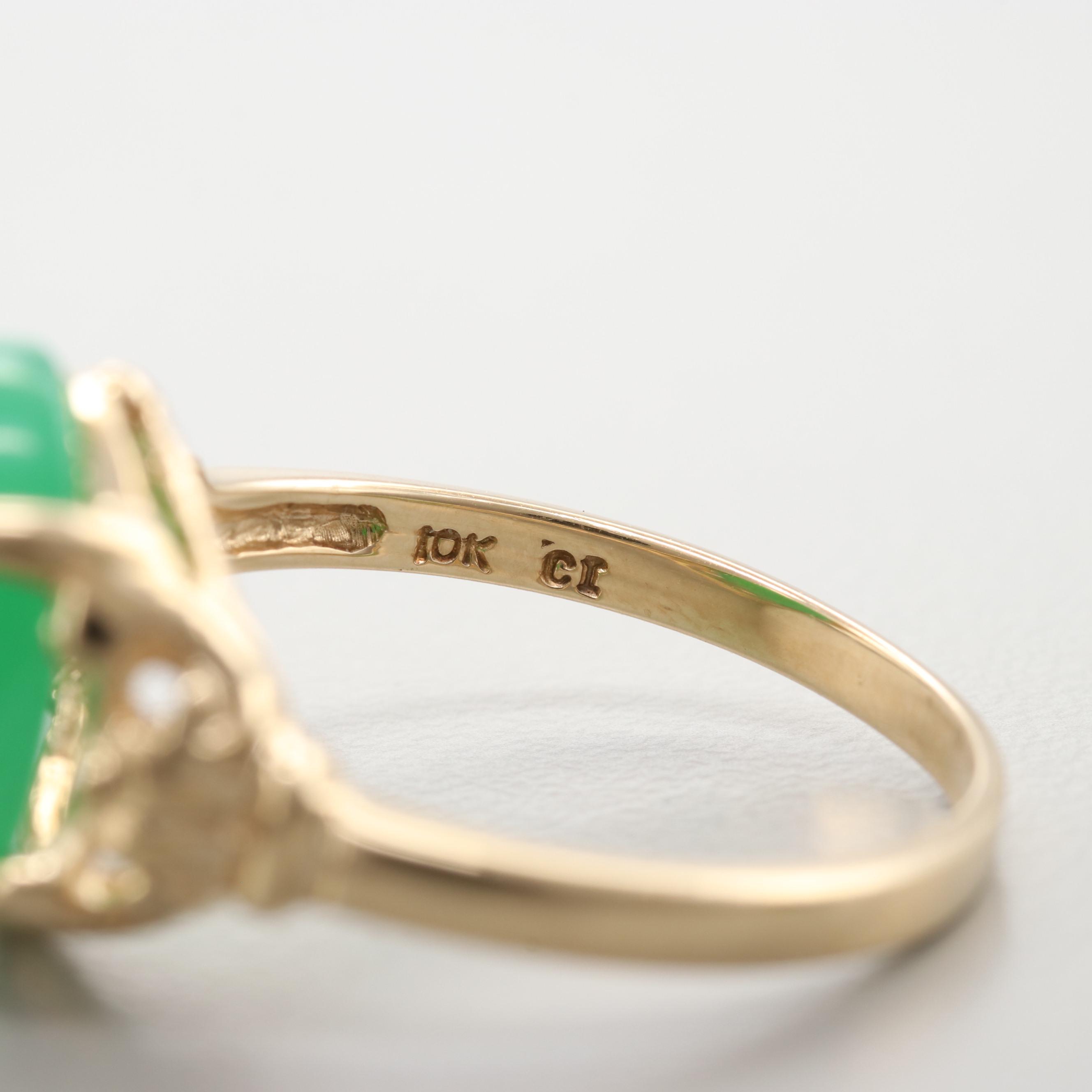 10K Yellow Gold Serpentine Ring