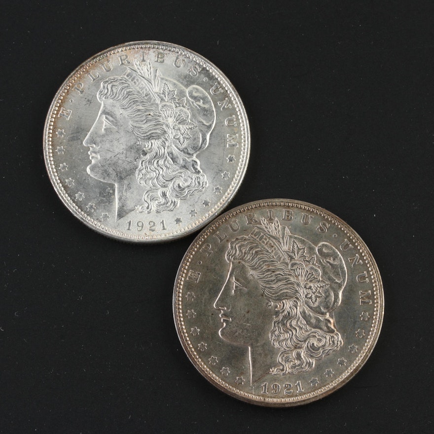1921 and 1921-D Morgan Dollar