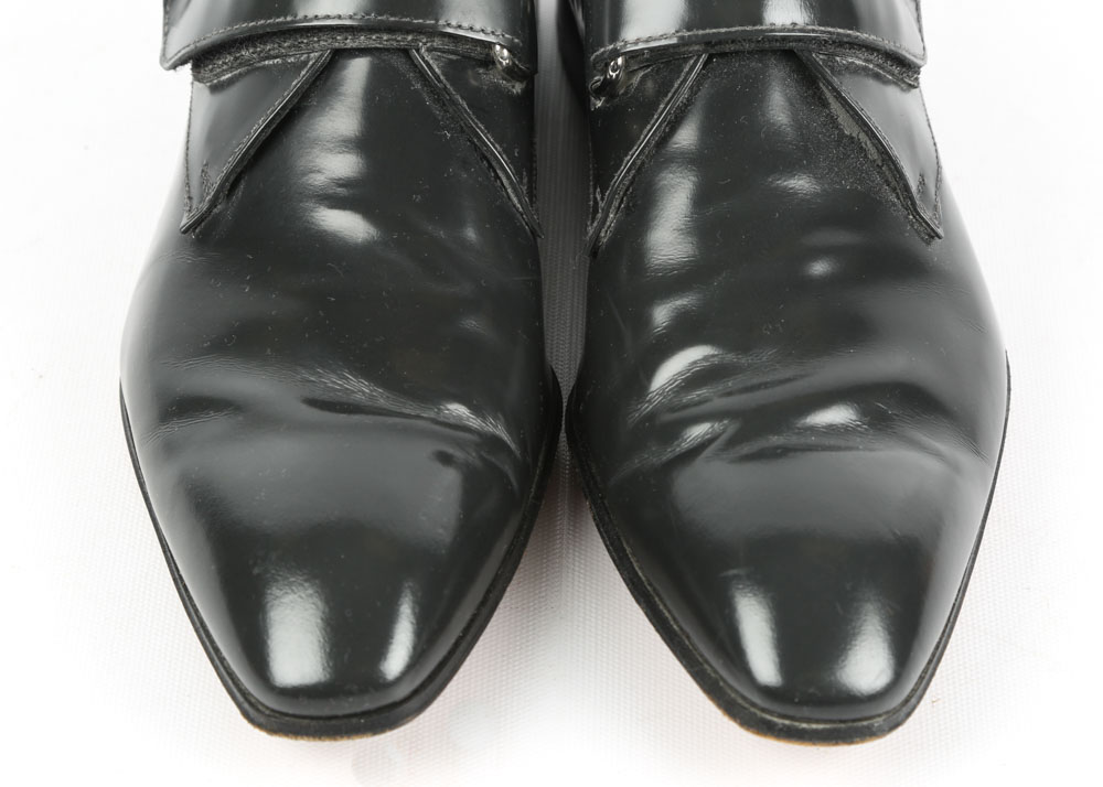 Men's Prada Monk Strap Patent Leather Dress Shoes