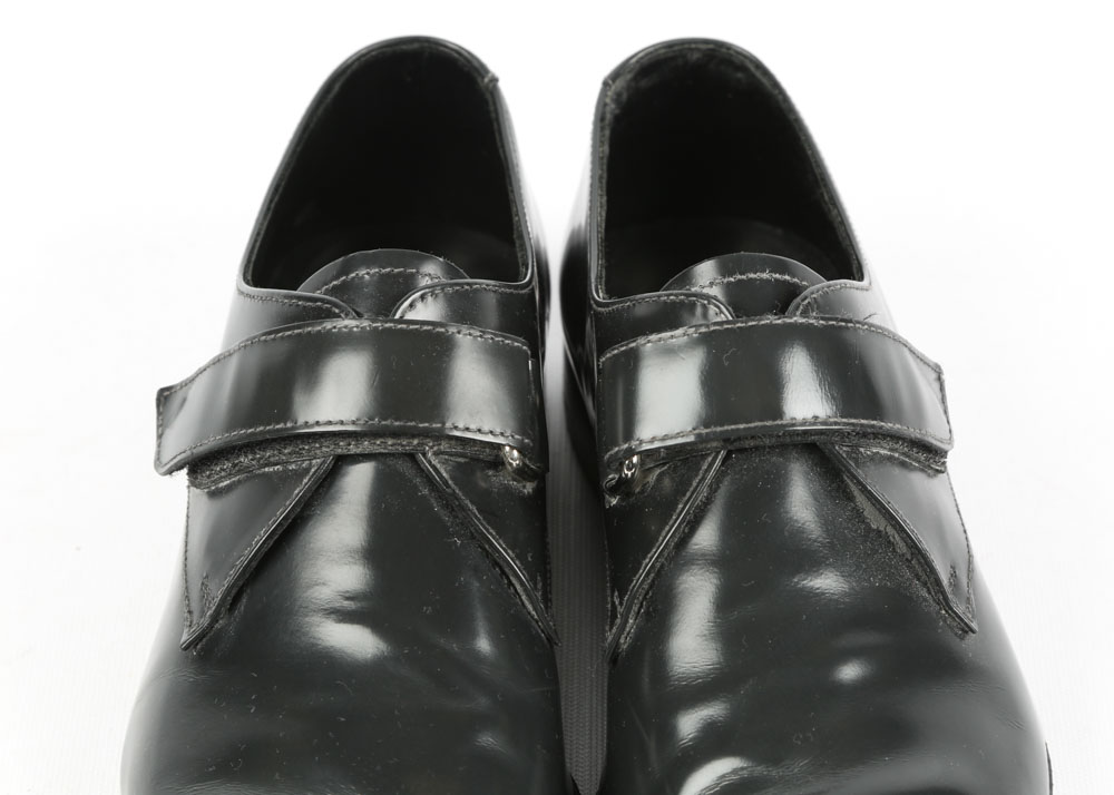Men's Prada Monk Strap Patent Leather Dress Shoes
