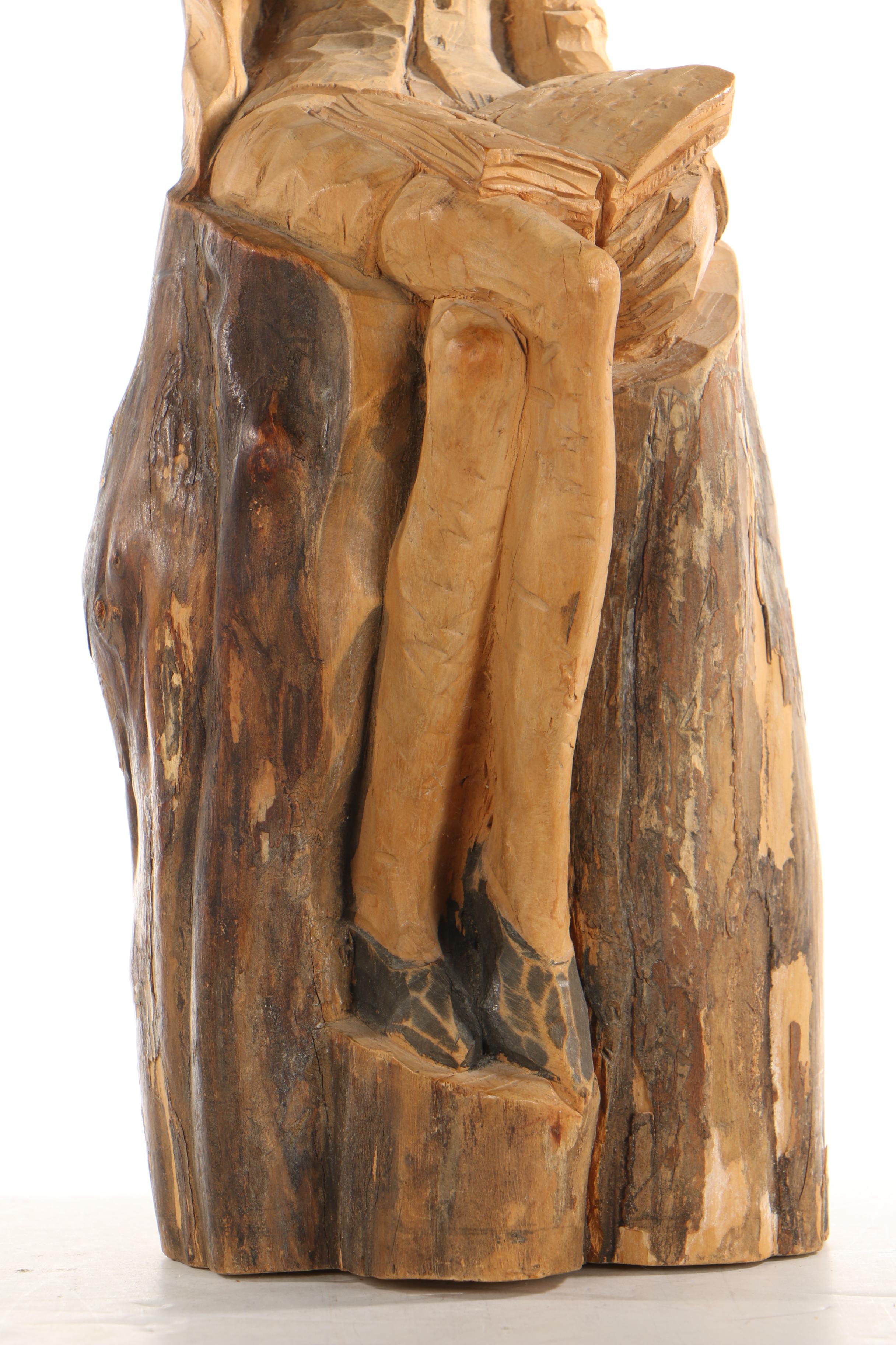 Néstor Zeledón Guzmán Wood Sculpture