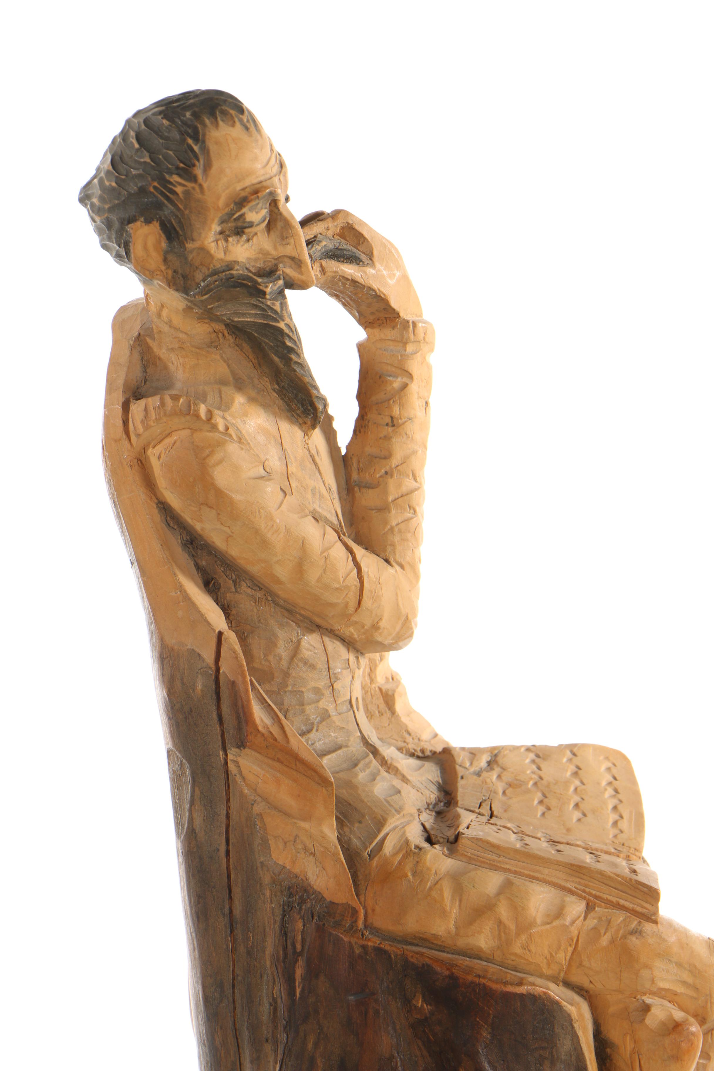 Néstor Zeledón Guzmán Wood Sculpture