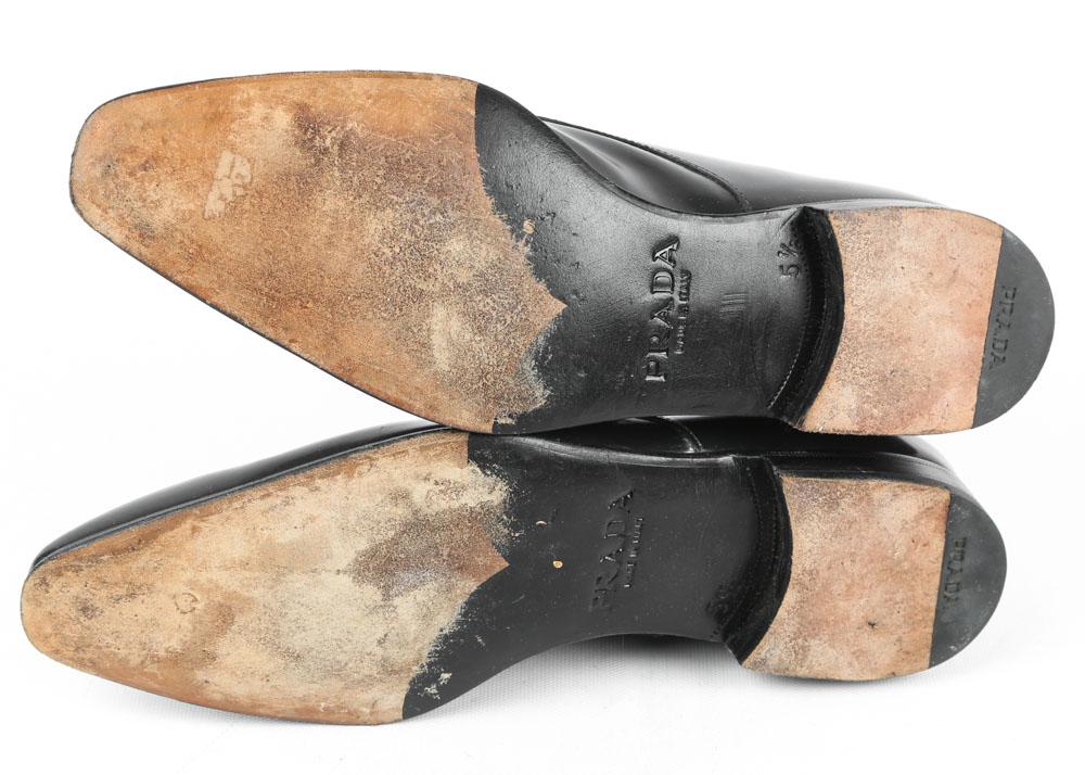 Men's Prada Monk Strap Patent Leather Dress Shoes