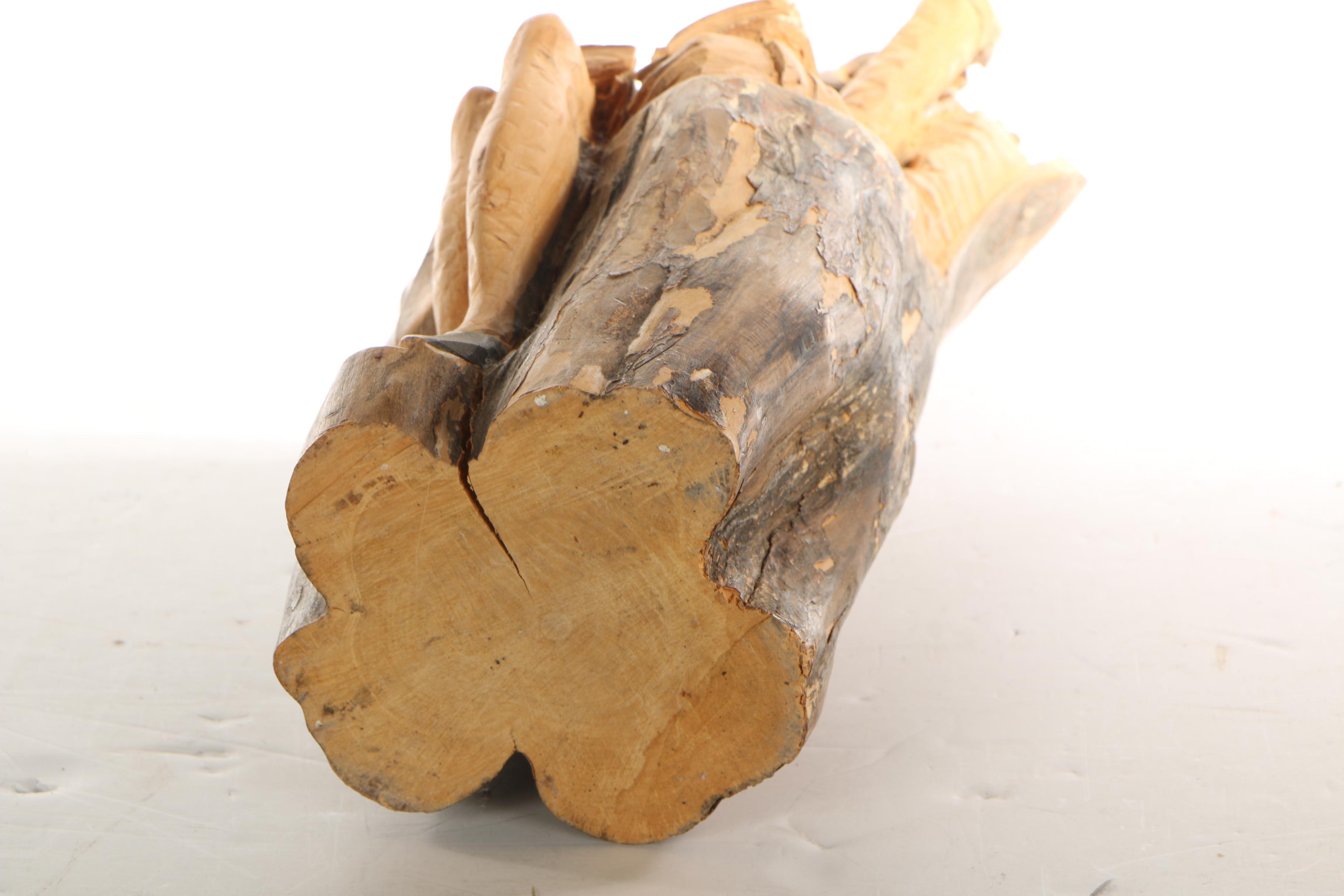 Néstor Zeledón Guzmán Wood Sculpture