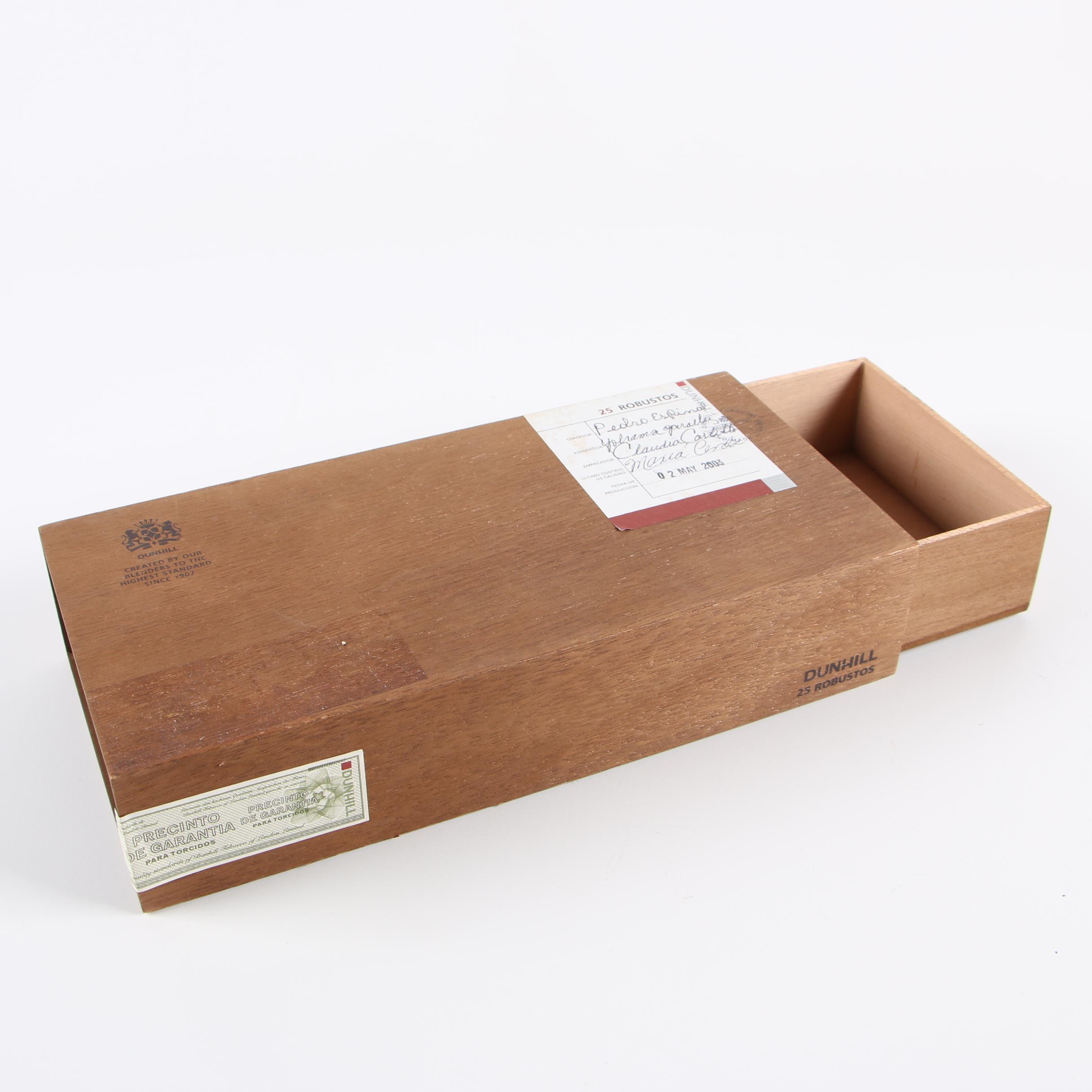 Dunhill and Oliva Family Cigar Boxes