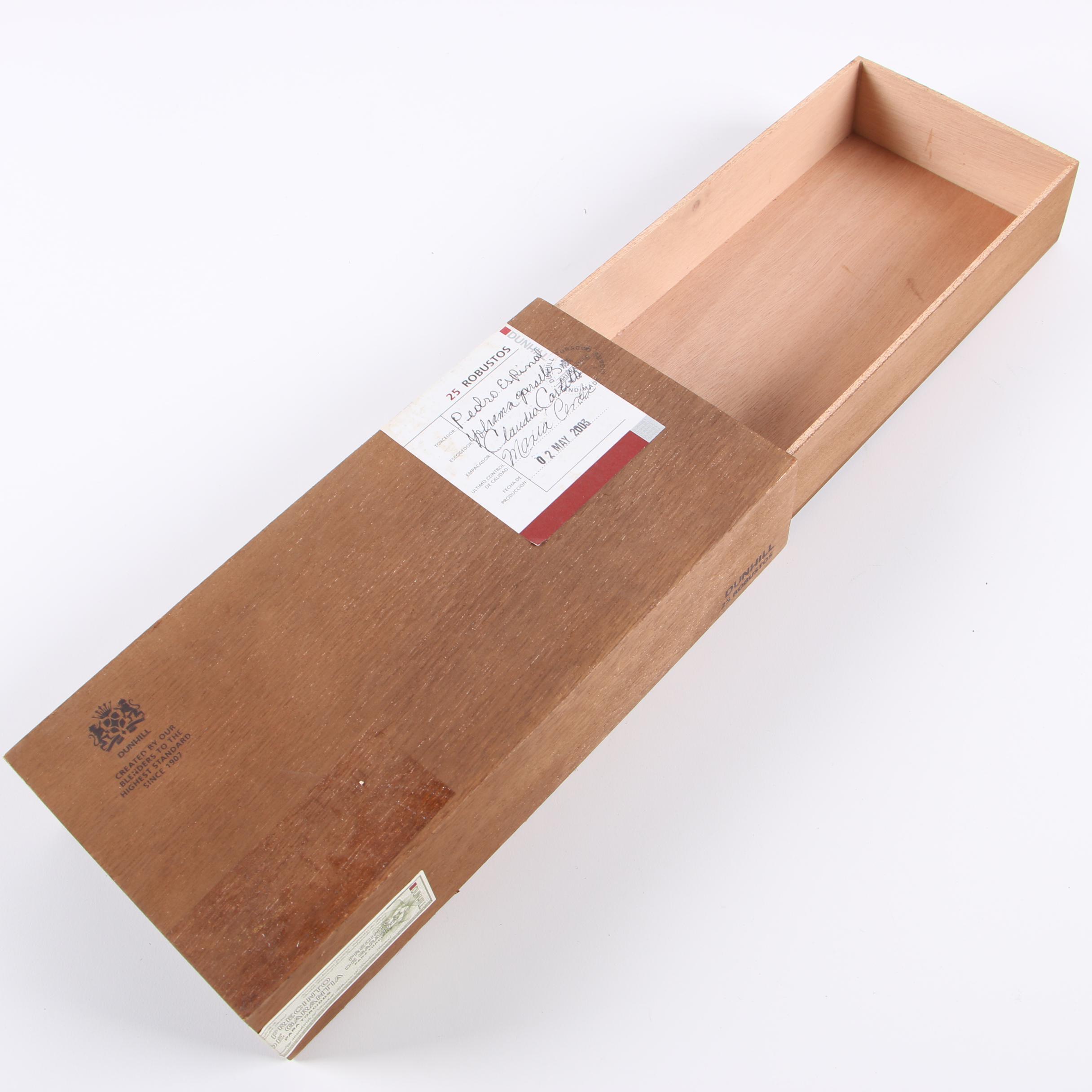 Dunhill and Oliva Family Cigar Boxes