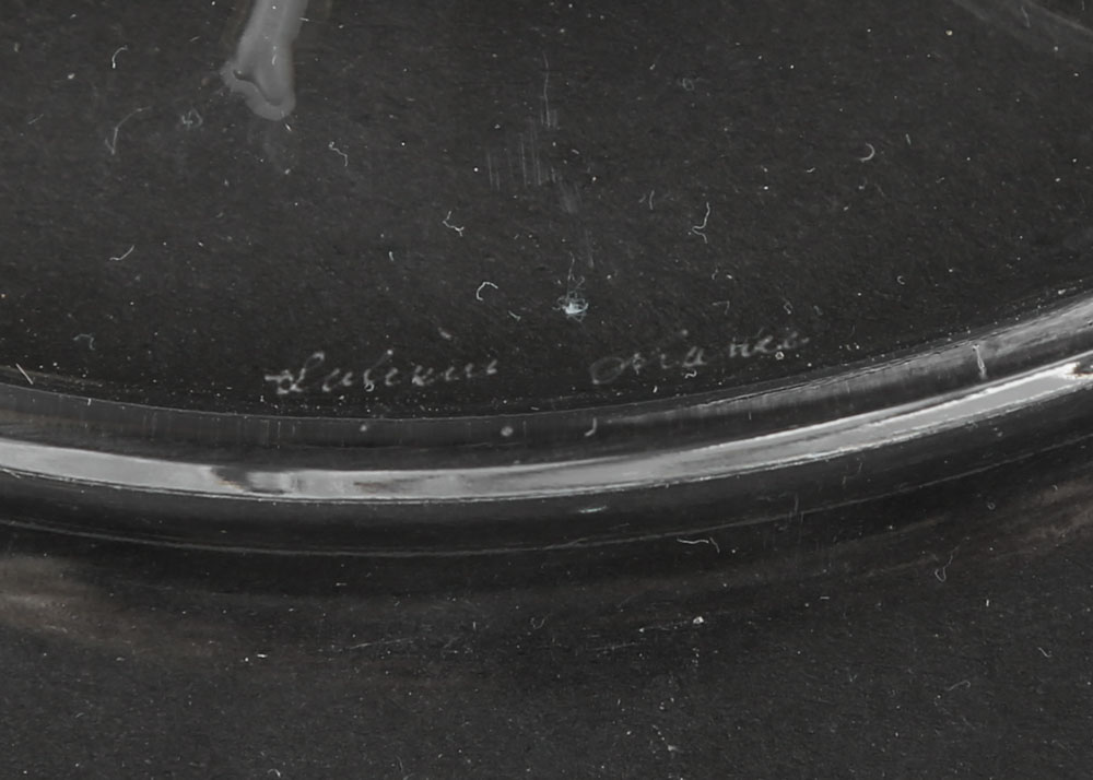 Vintage Lalique France Crystal Art Glass 1969 and 1971 Annual Plates