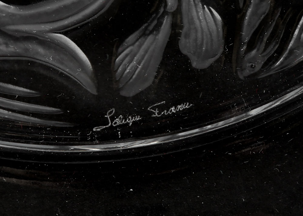 Vintage Lalique France Crystal Art Glass 1967 and 1970 Annual Plates