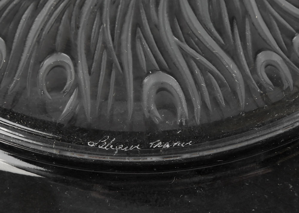 Vintage Lalique France Crystal Art Glass 1967 and 1970 Annual Plates