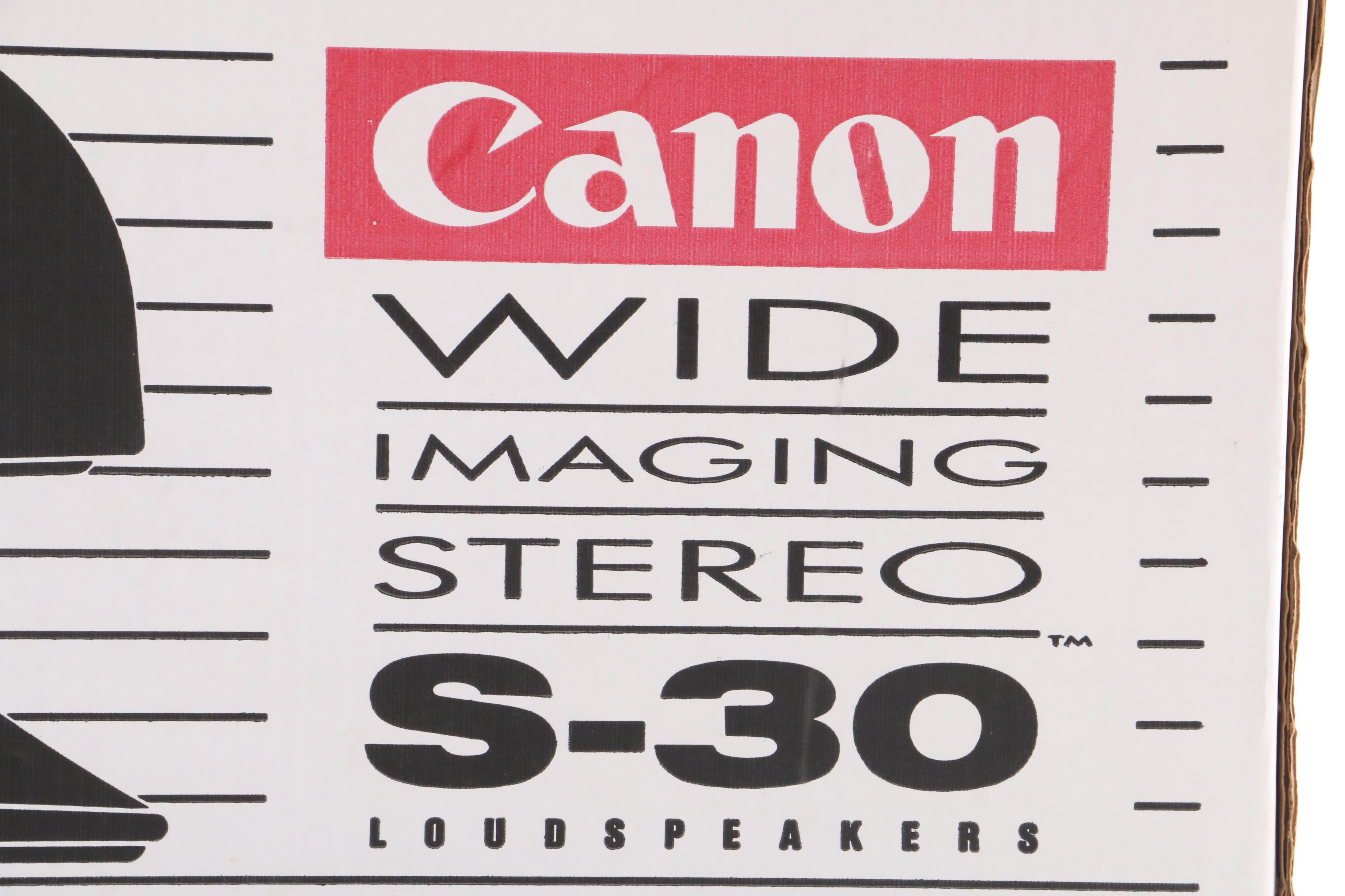 Canon S-30 Wide Imaging Stereo Loudspeakers