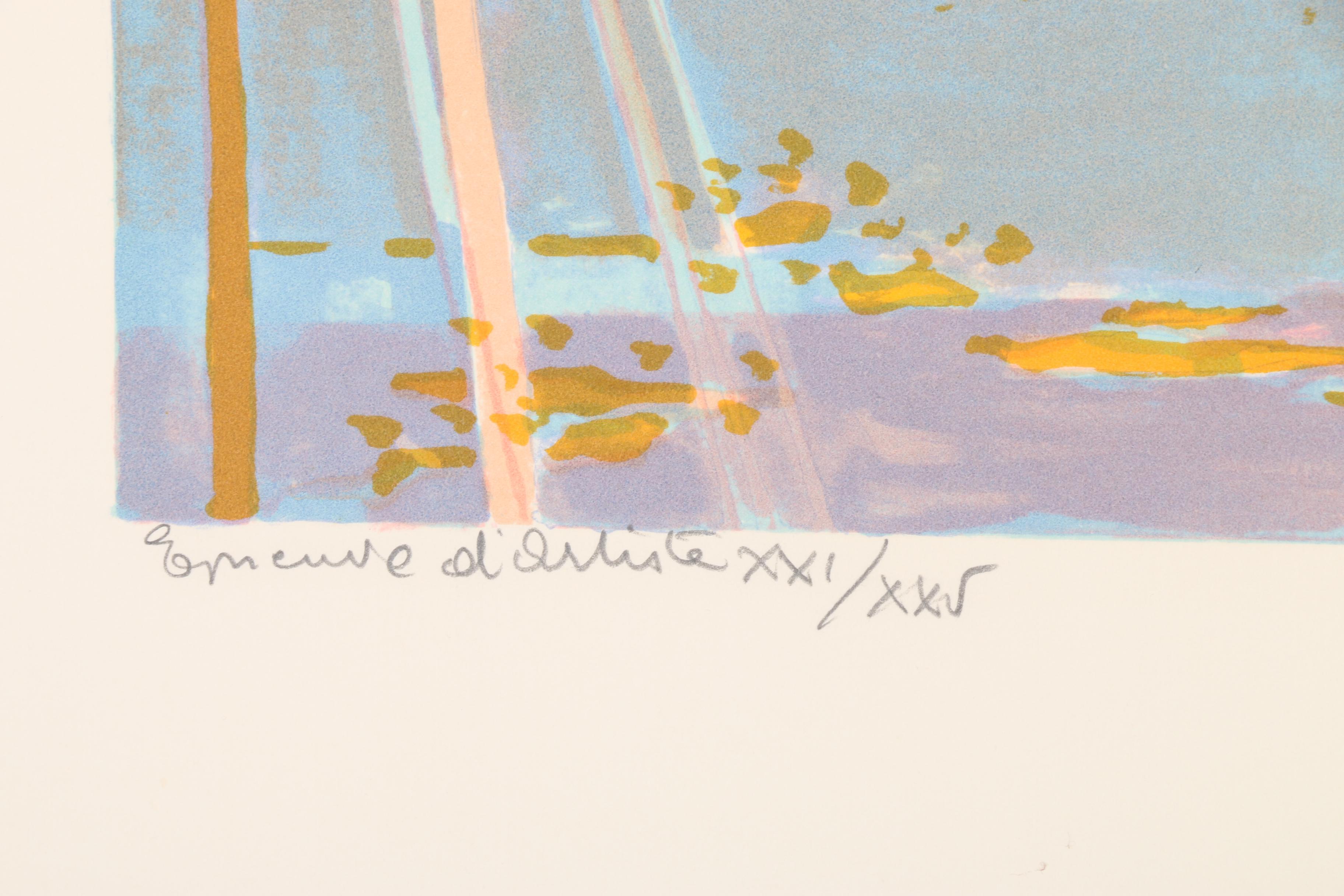 Georges Lambert Lithographs of Harbor Scenes