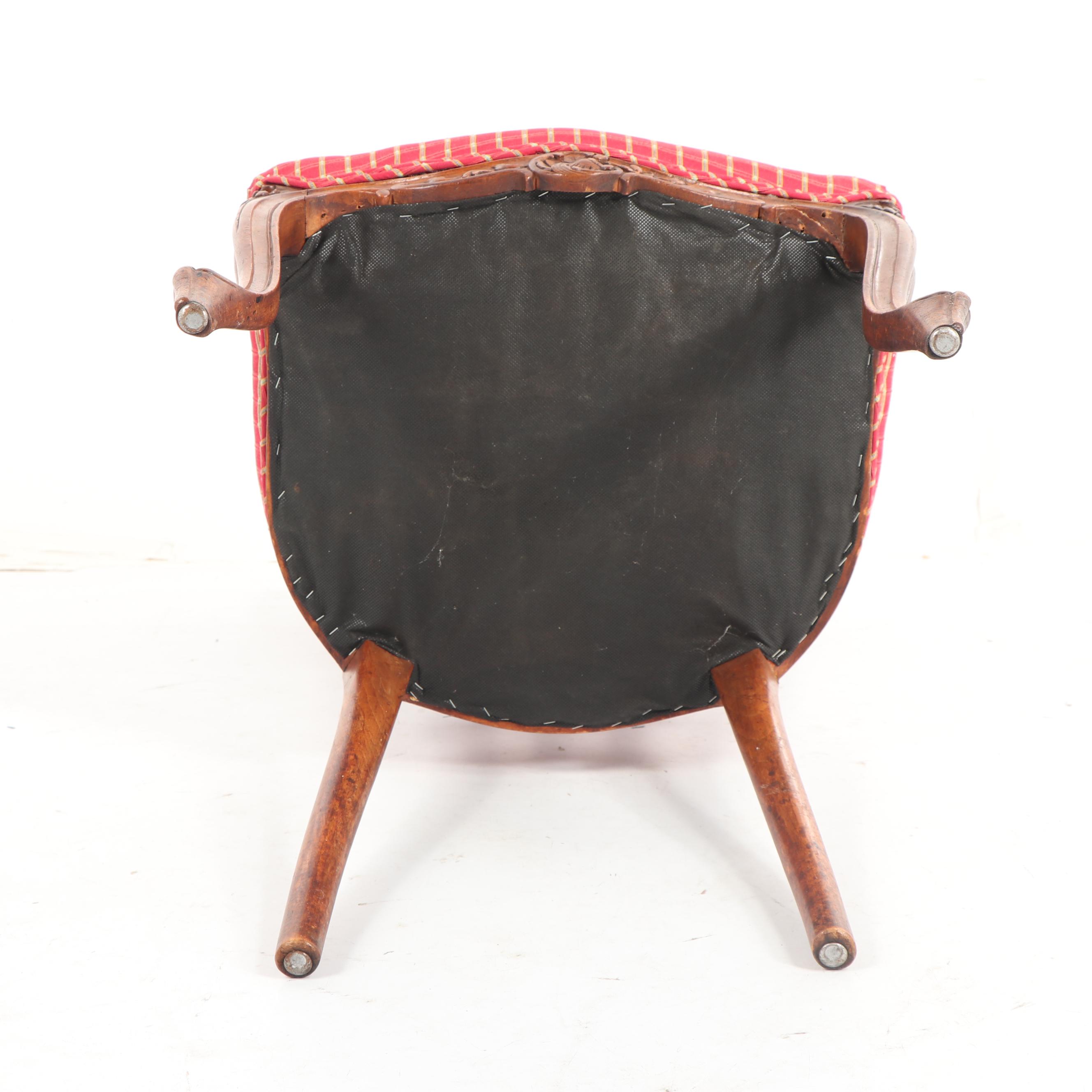 French Provincial Style Upholstered Side Chairs, Early 20th Century