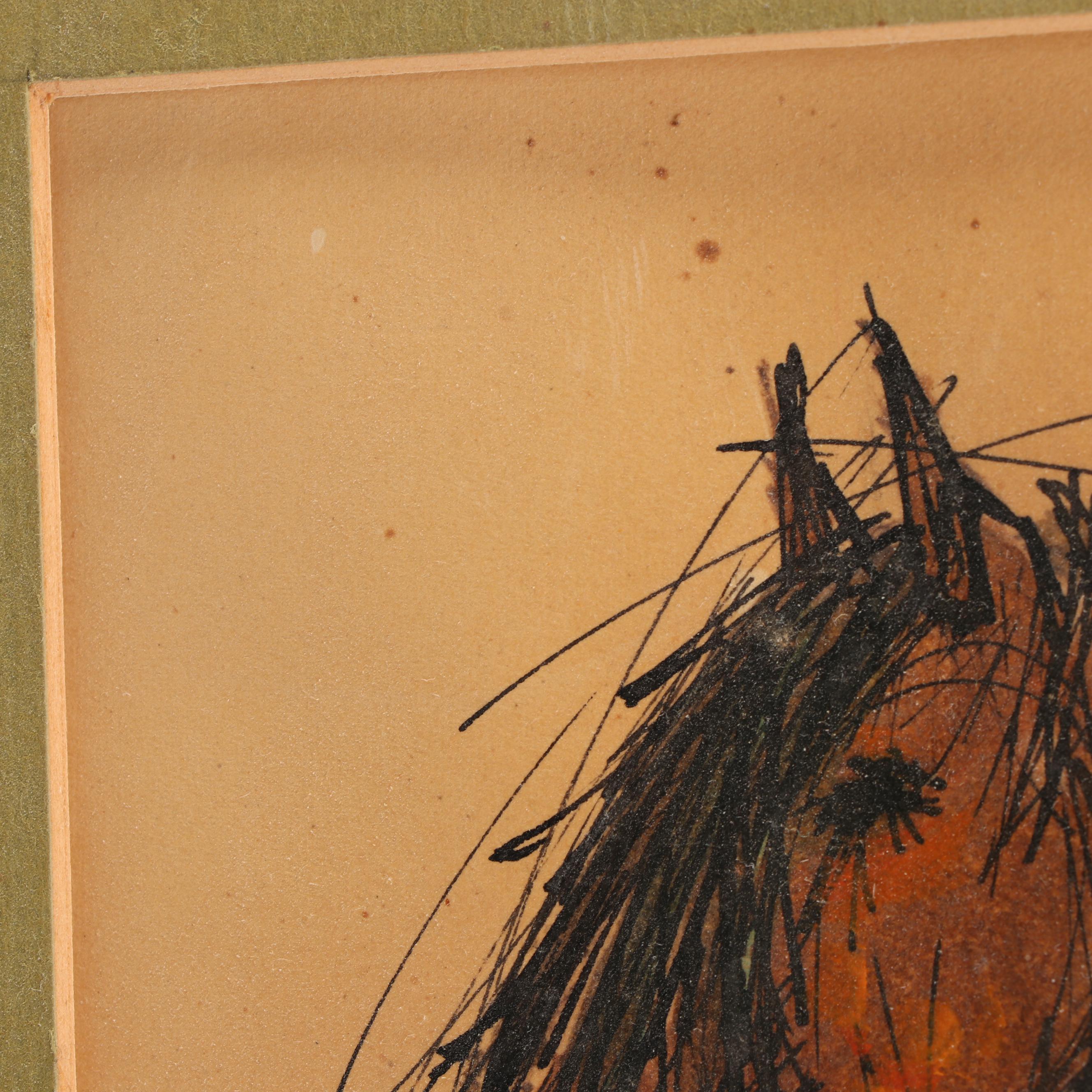 Kristin Schuyler Watercolor Painting of Horse