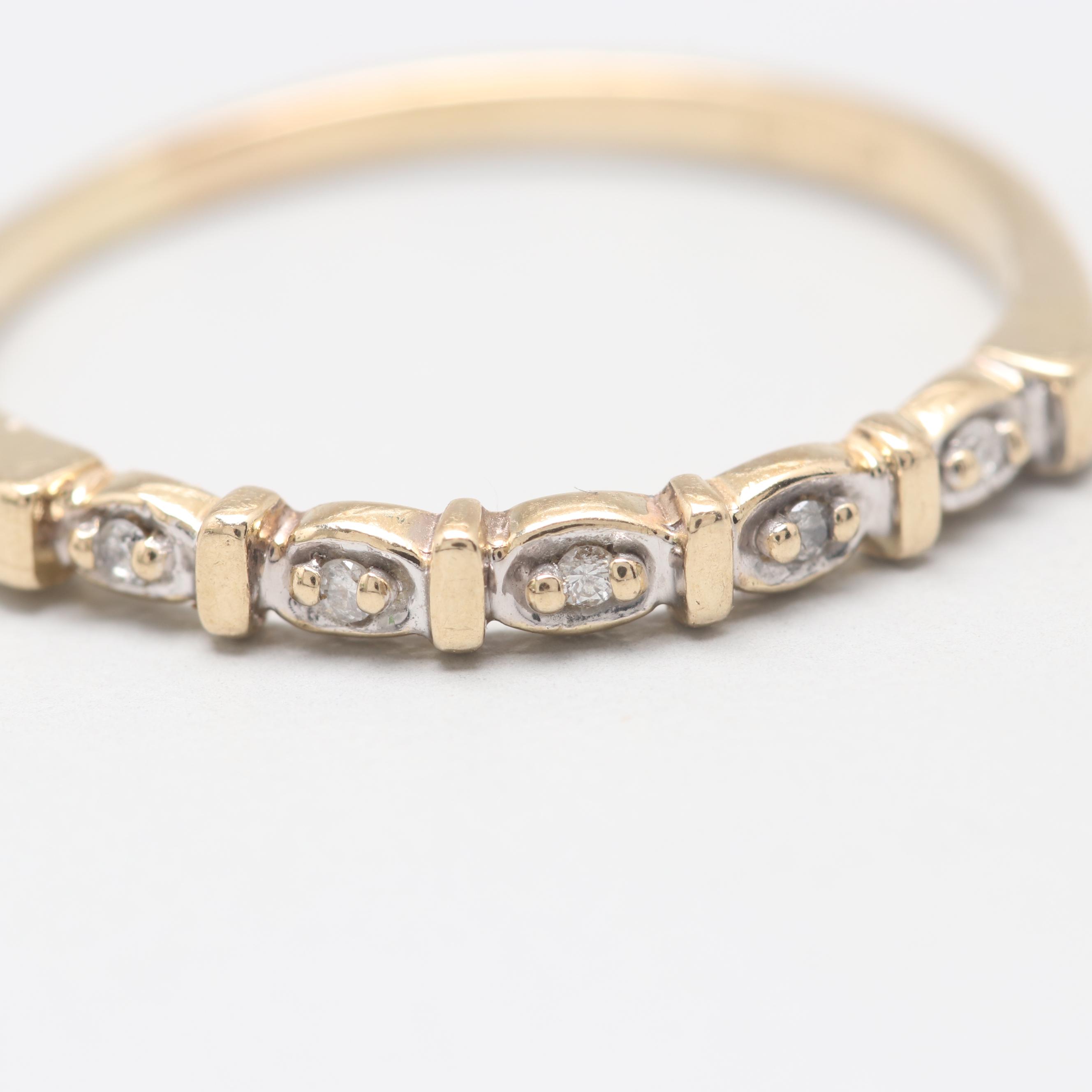 10K Yellow Gold Diamond Ring