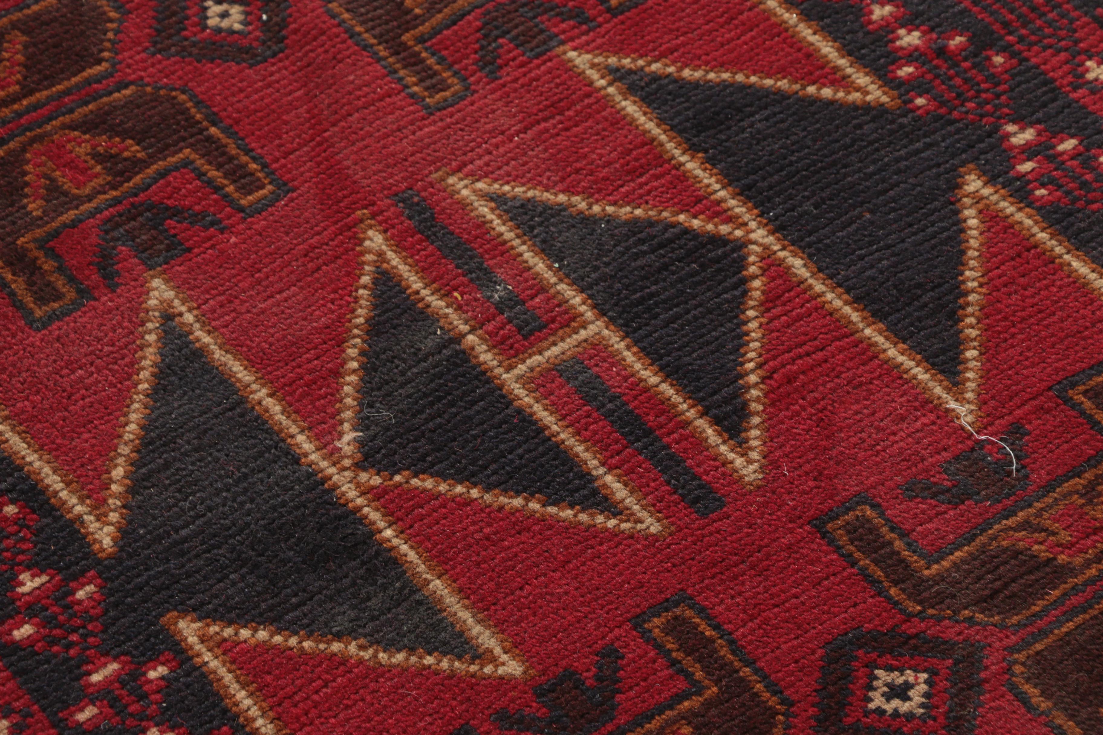 Hand-Knotted Pakistani Baluch Wool Long Rug