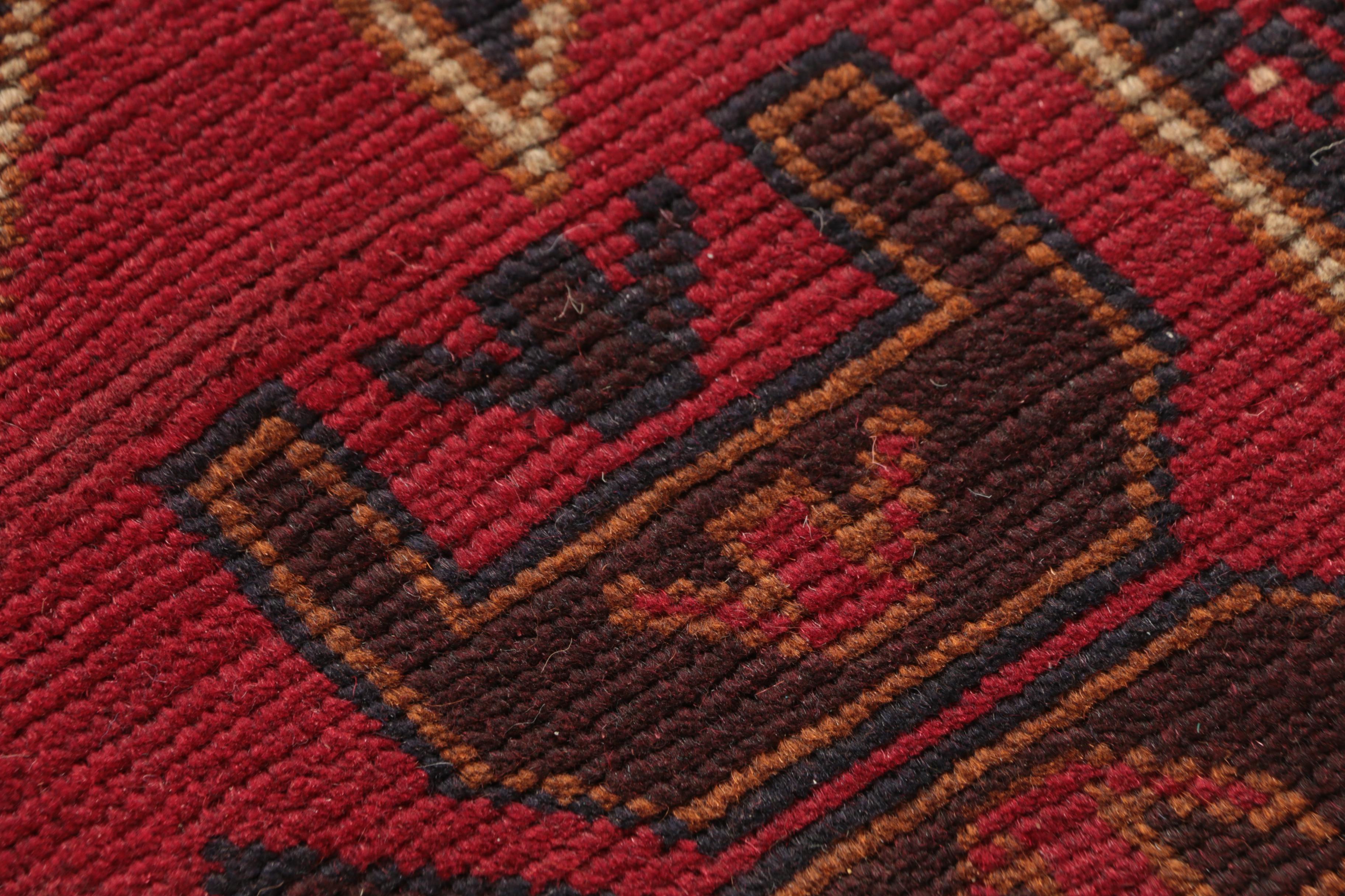 Hand-Knotted Pakistani Baluch Wool Long Rug