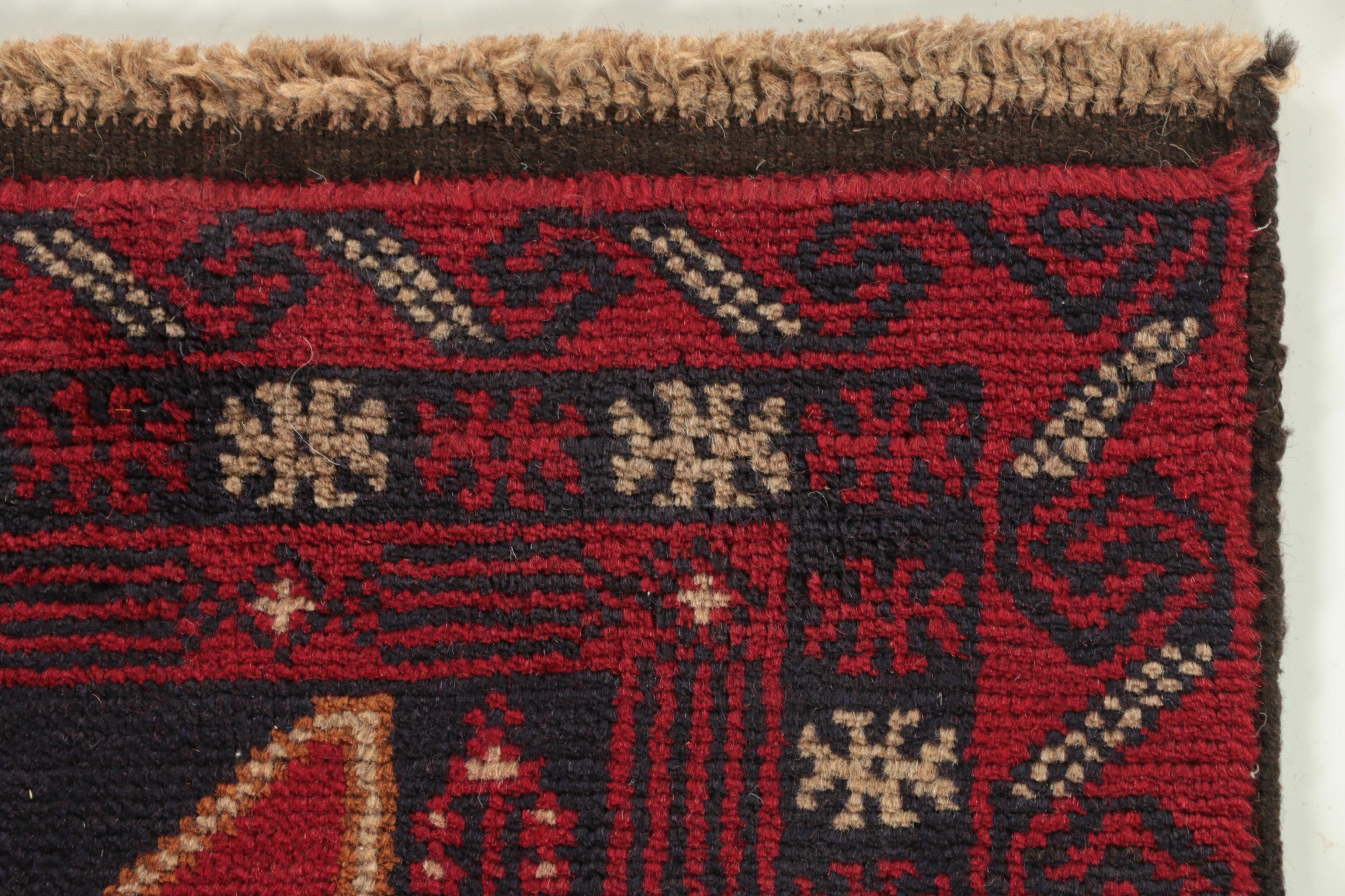 Hand-Knotted Pakistani Baluch Wool Long Rug
