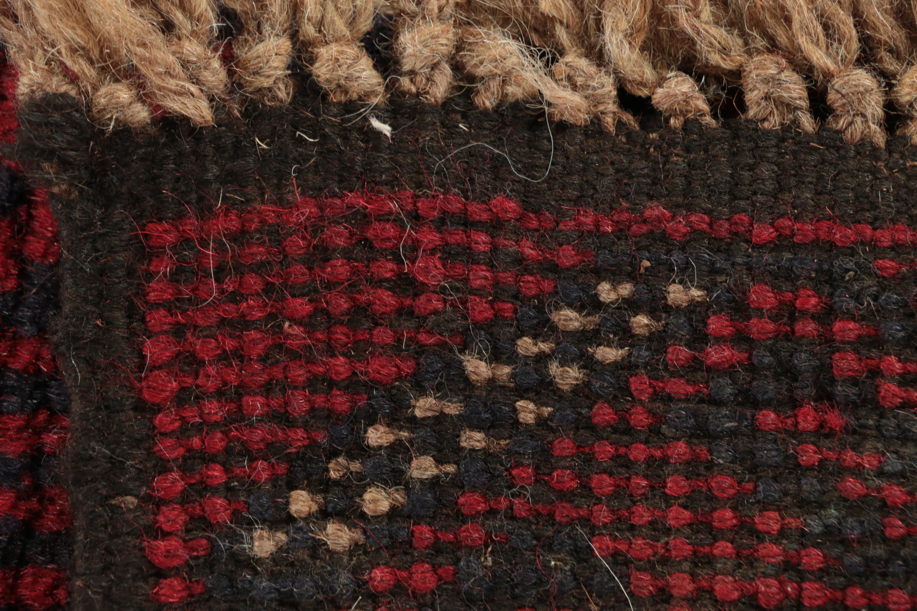 Hand-Knotted Pakistani Baluch Wool Long Rug