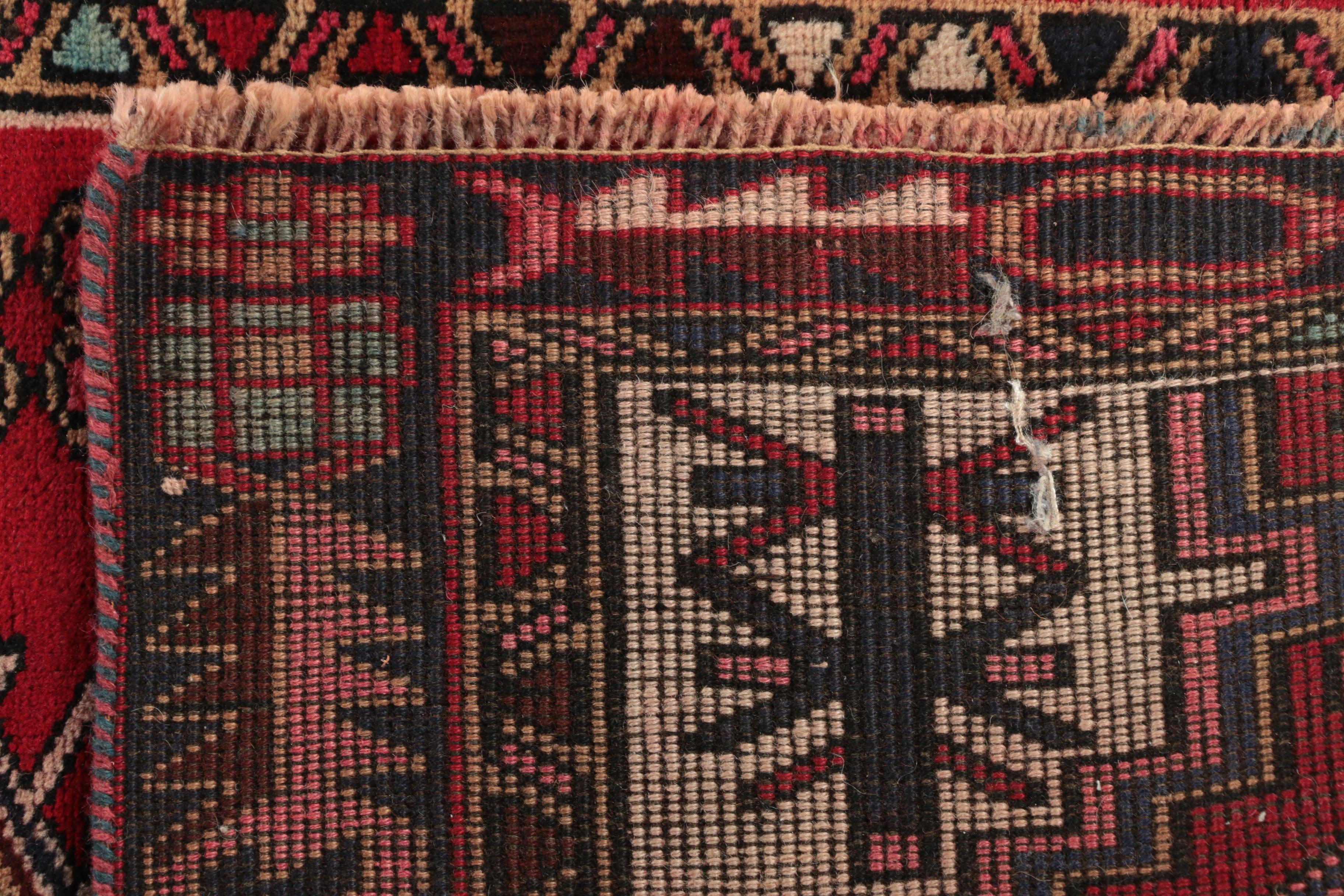 Hand-Knotted Persian Heriz Wool Runner