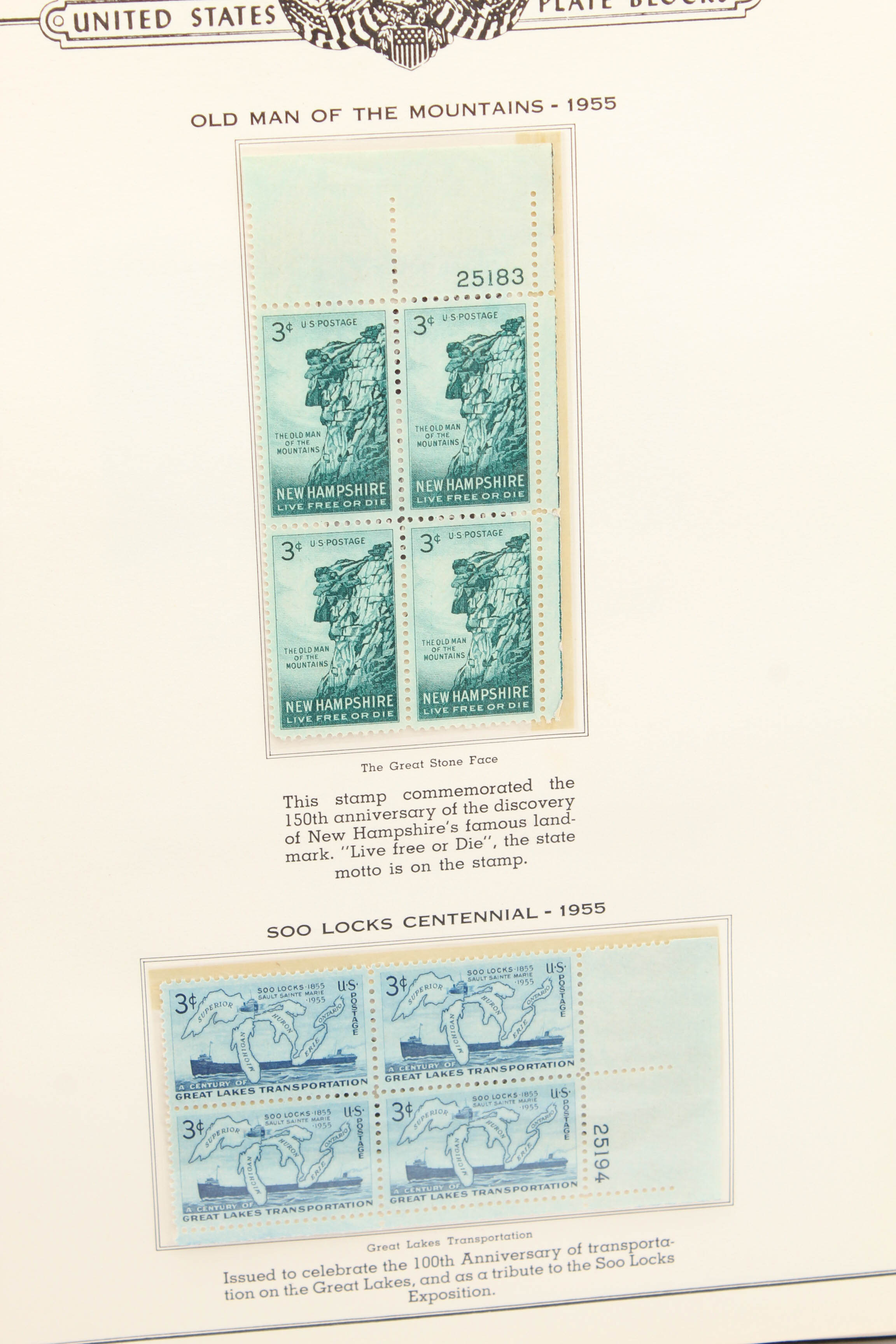 United States Plate Blocks