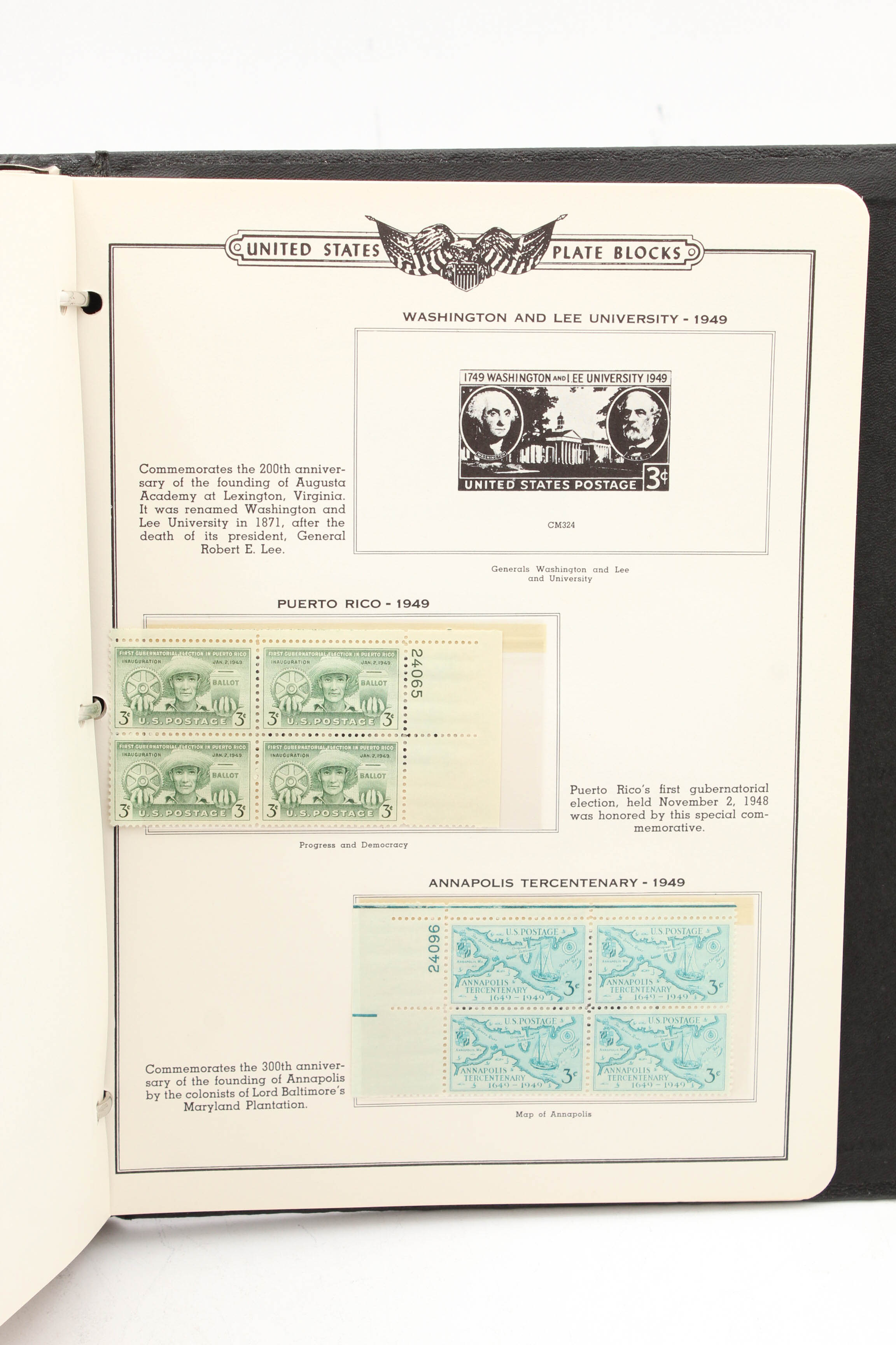 United States Plate Blocks