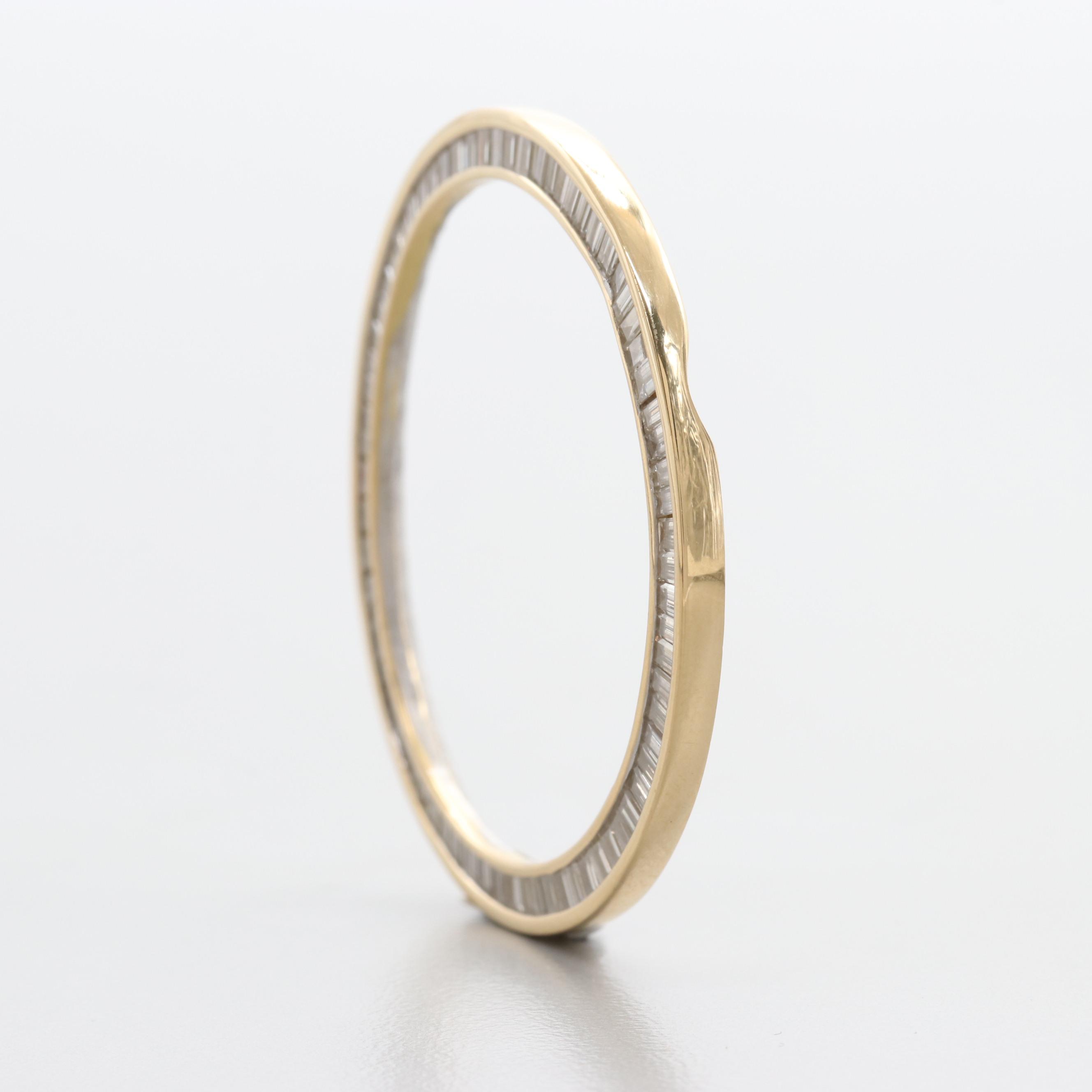 18K Yellow Gold 1.87 CTW Diamond Watch Bezel