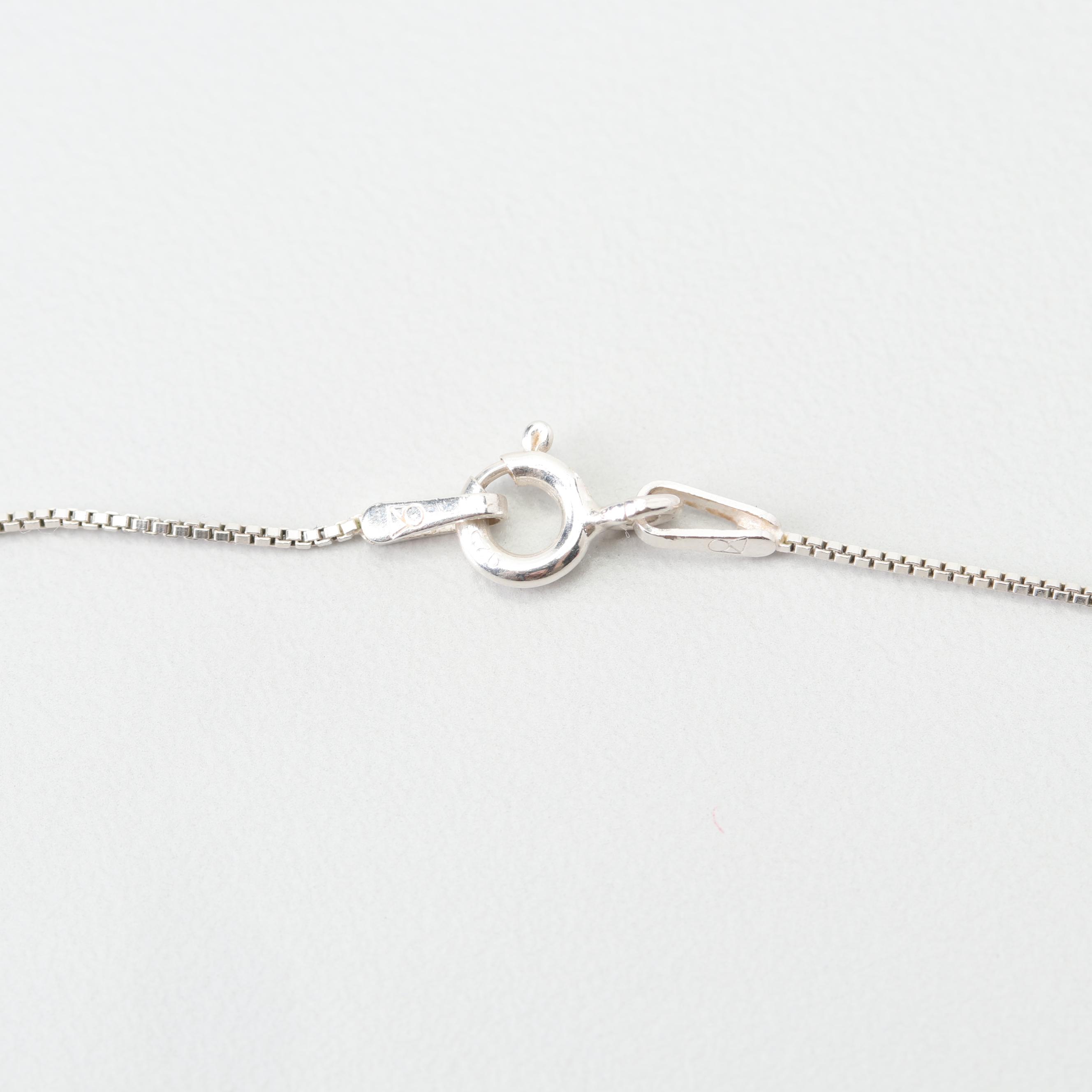 James Avery Sterling Silver Flower Pendant Necklace and Earrings