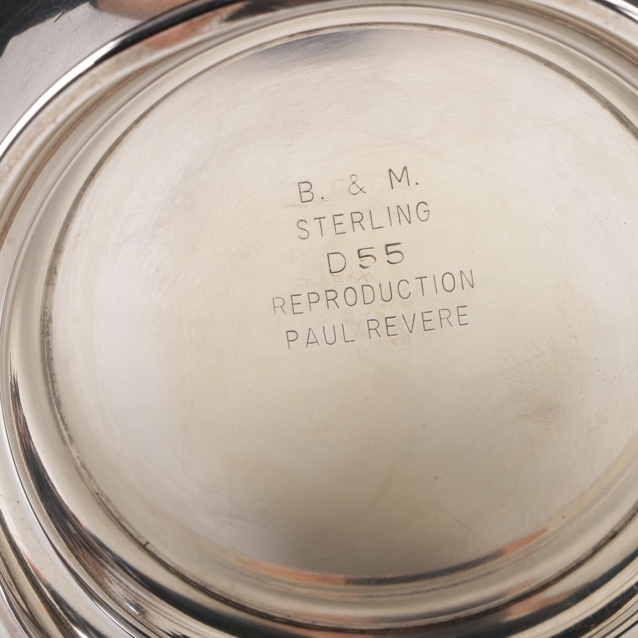 Gorham Sterling Shell Bon Bon Bowl with Baldwin & Miller Revere Bowl