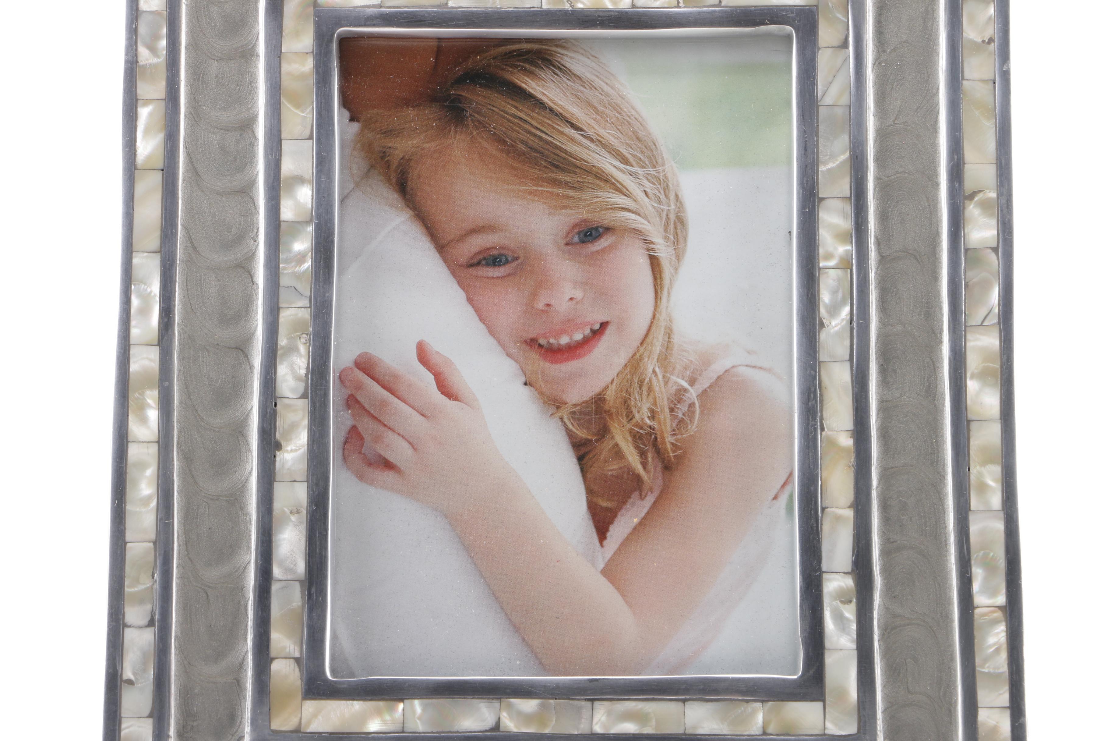 Acrylic and Shell Picture Frame by Bloomingdale's