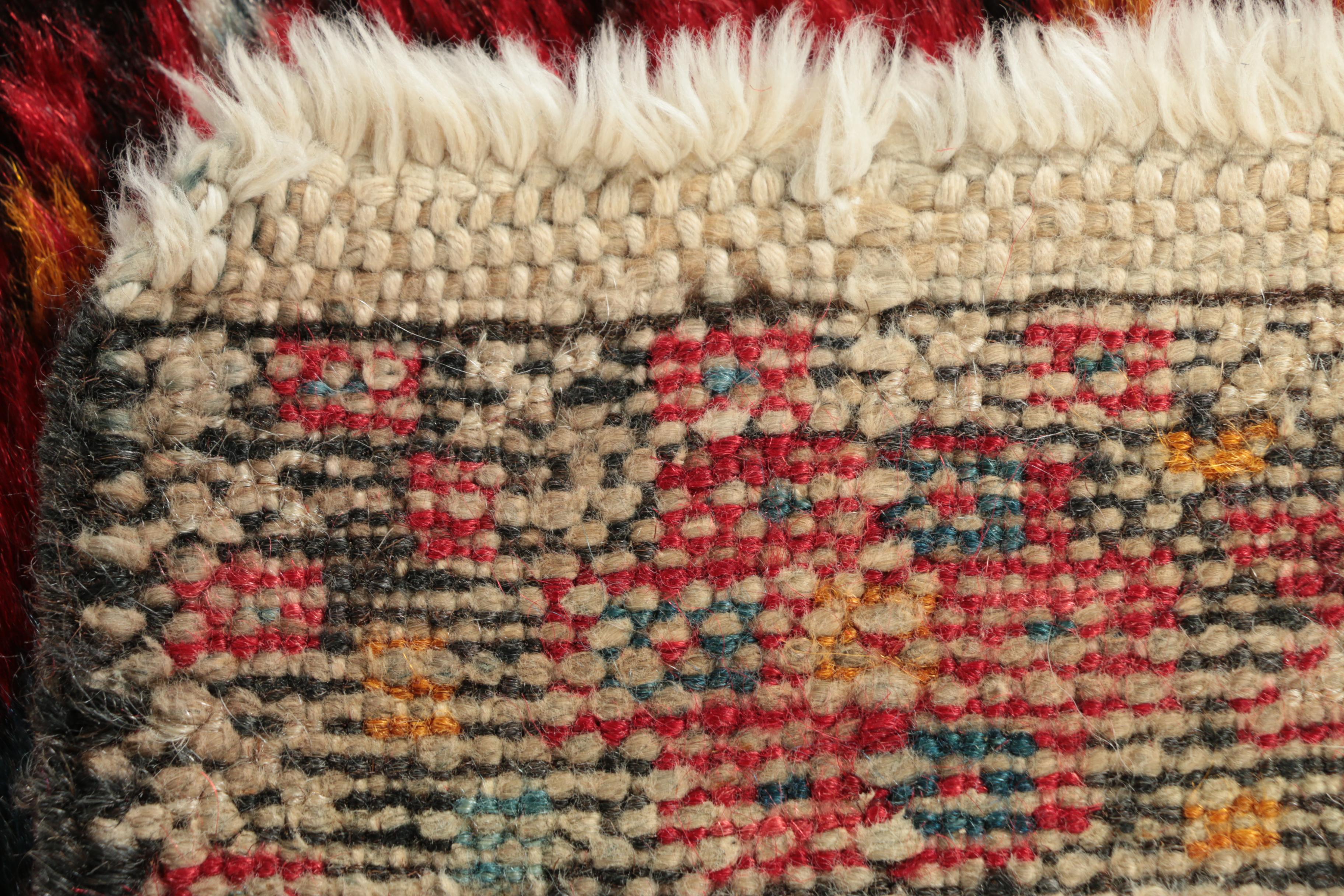 Hand-Knotted Persian Lamberan Heriz Wool Carpet Runner