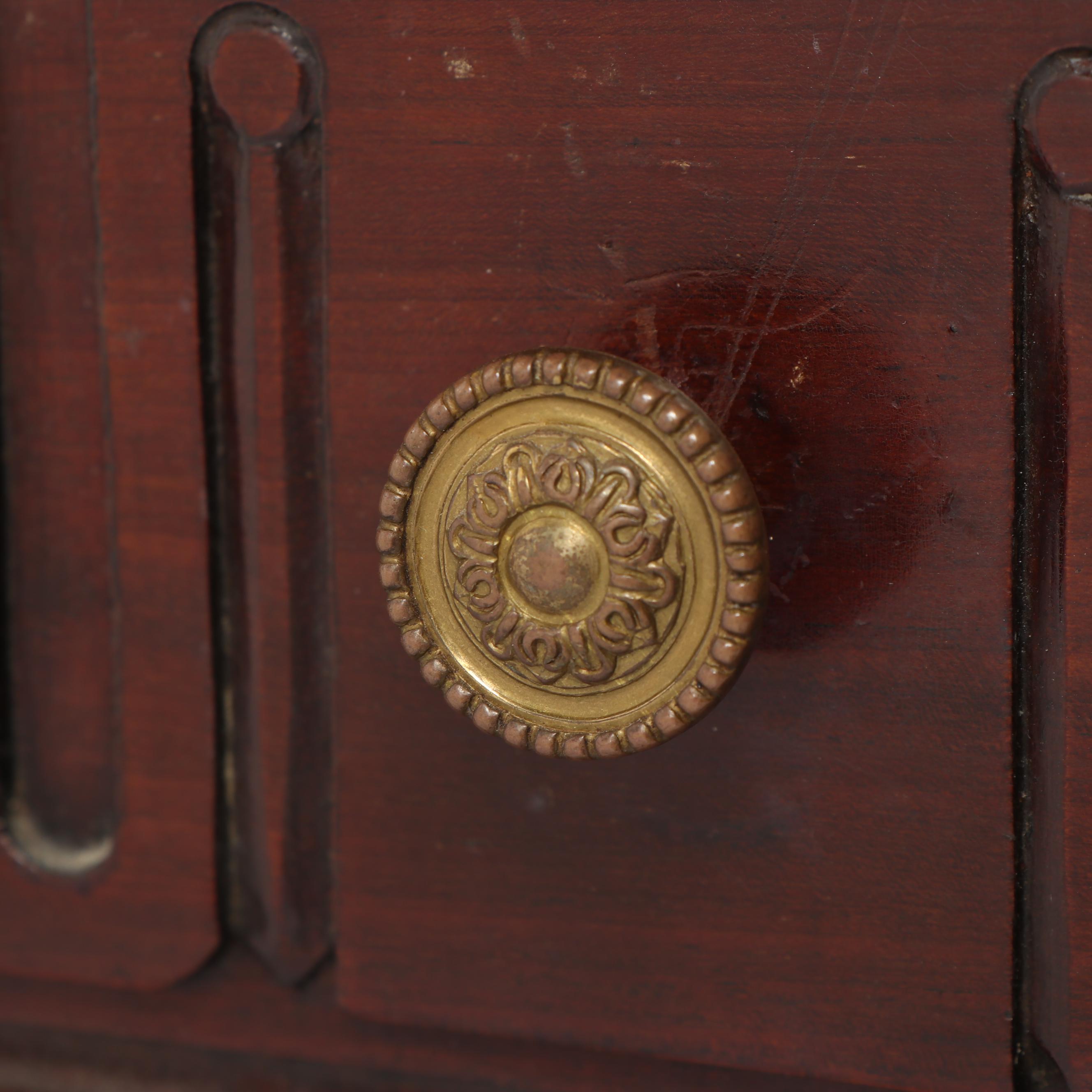 Late Victorian Mahogany and Marble Vanity, Mid 19th Century