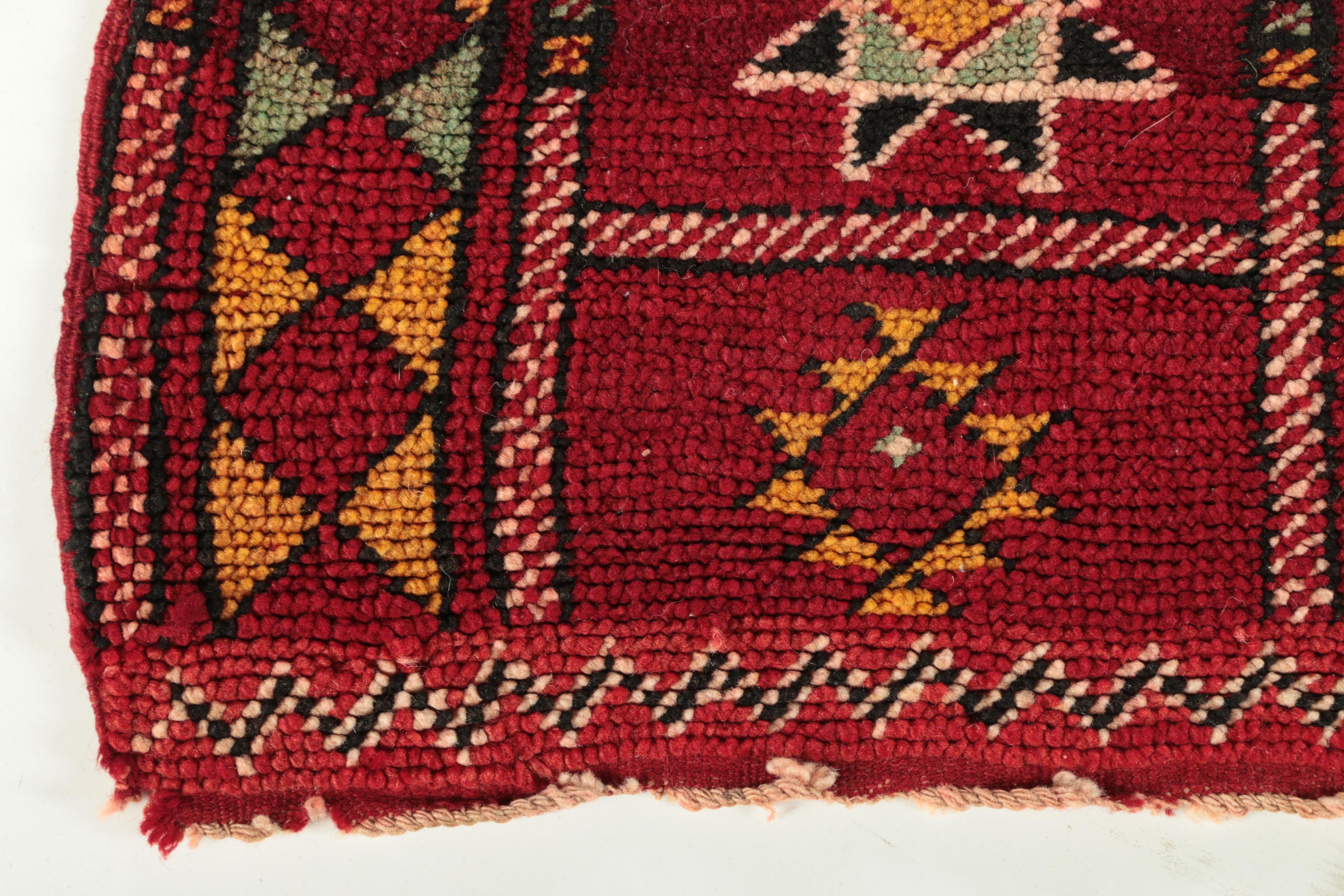 Hand-Knotted Indo-Caucasian Wool Rug