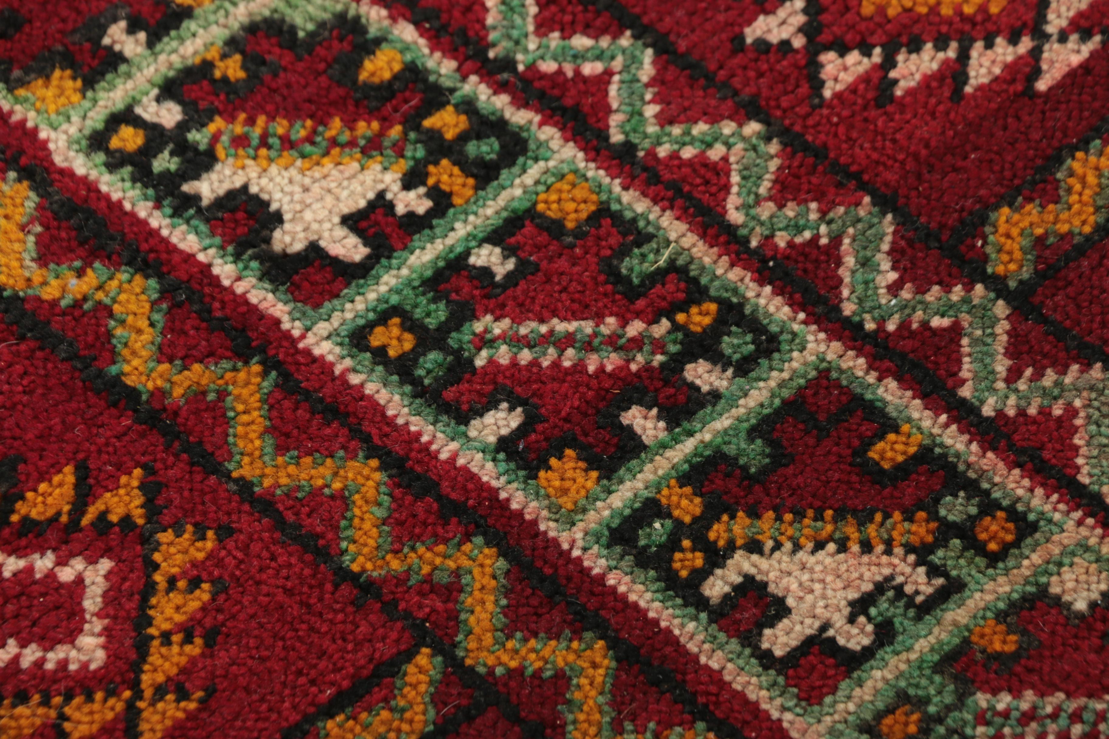 Hand-Knotted Indo-Caucasian Wool Rug