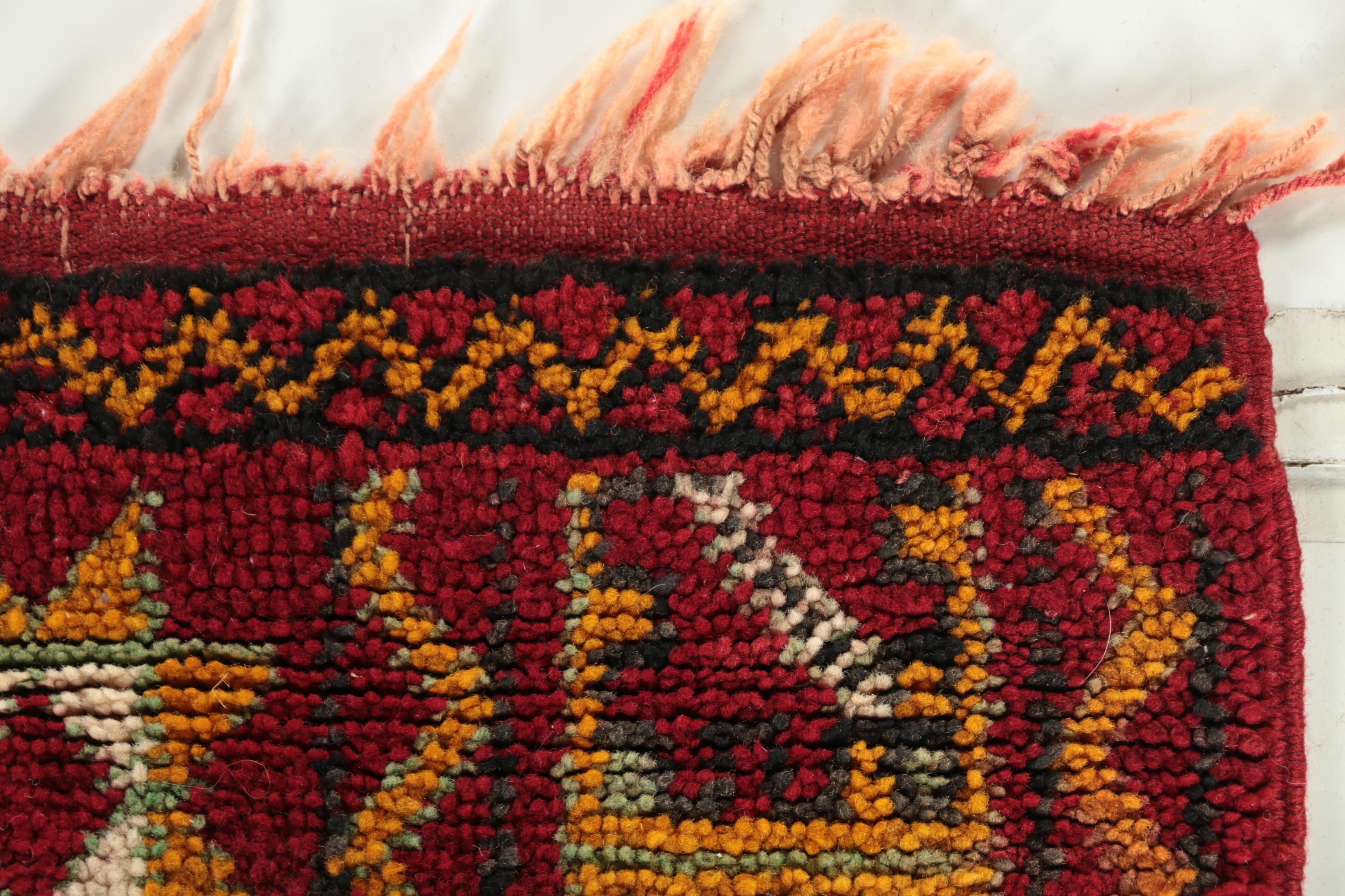 Hand-Knotted Indo-Caucasian Wool Rug