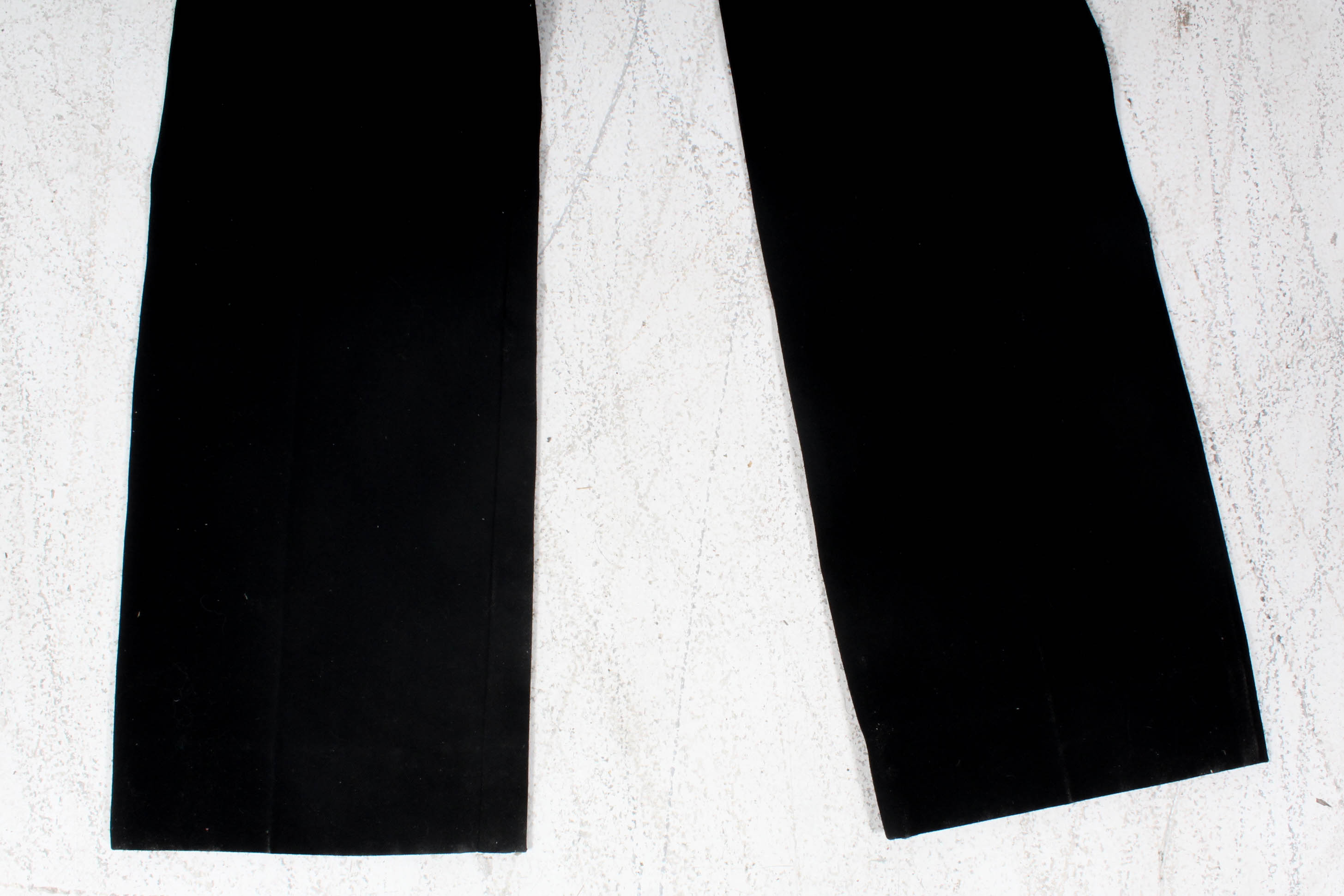 Prada Black Wool Trousers with Leather Belted Waist