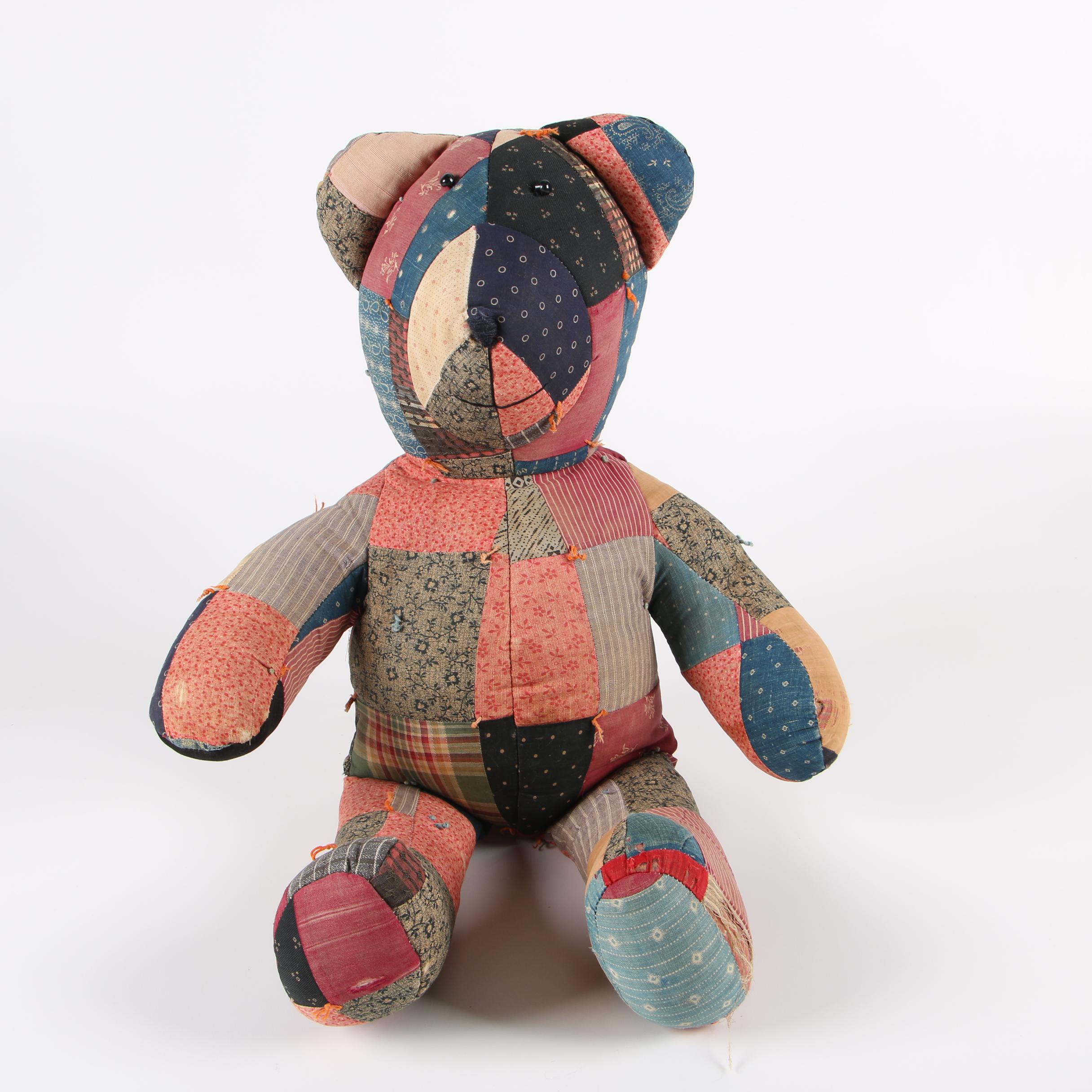 Patchwork Teddy Bears Made From Vintage and Antique Quilts