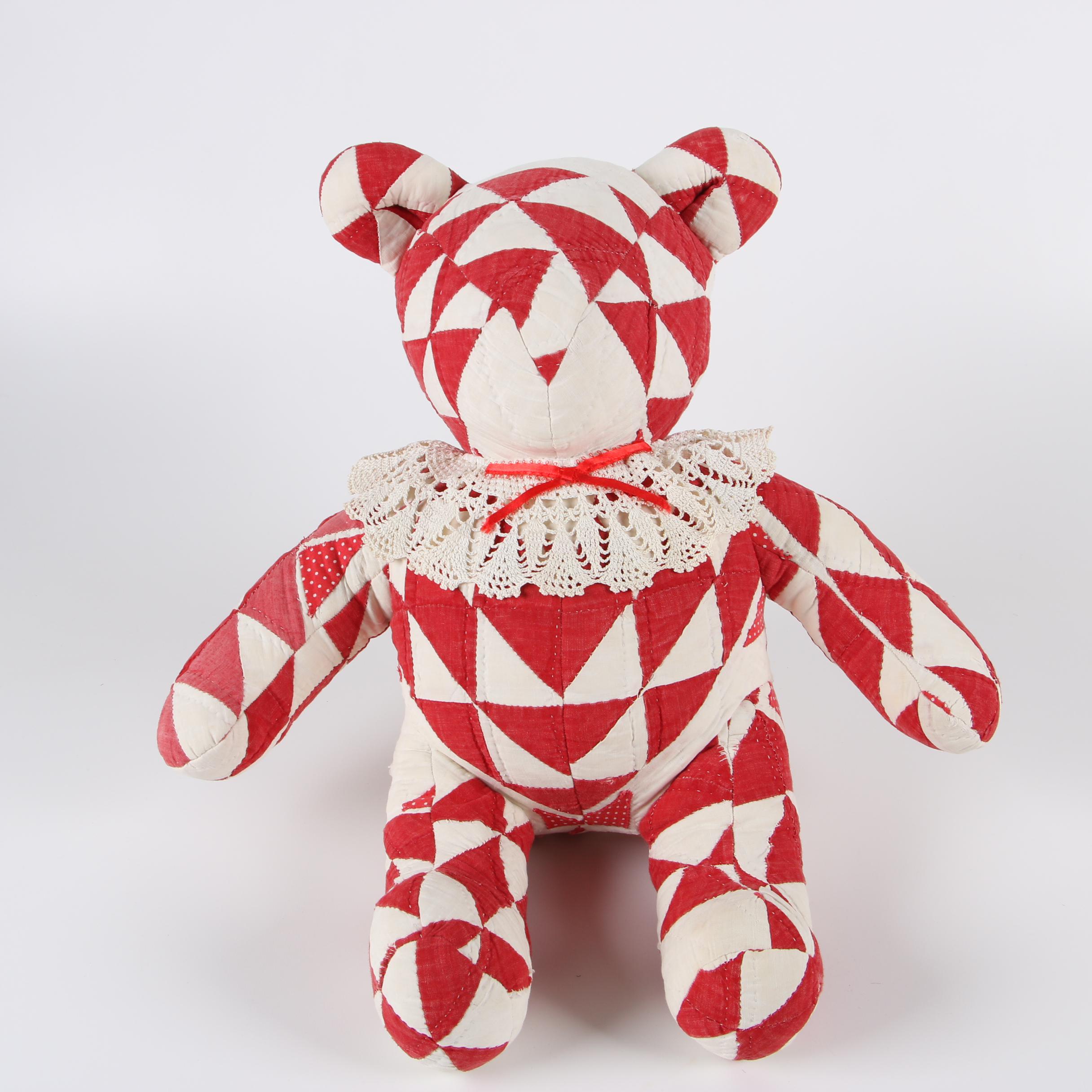 Patchwork Teddy Bears Made From Vintage and Antique Quilts
