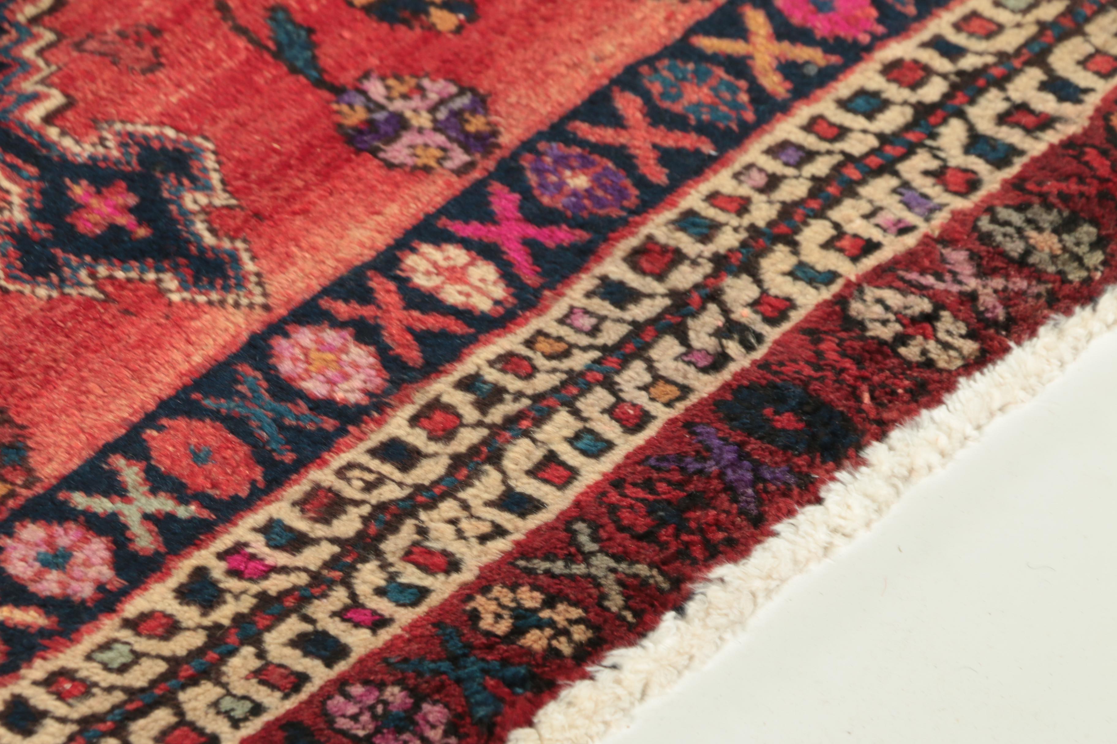 Hand-Knotted Persian Afshar Wool Rug