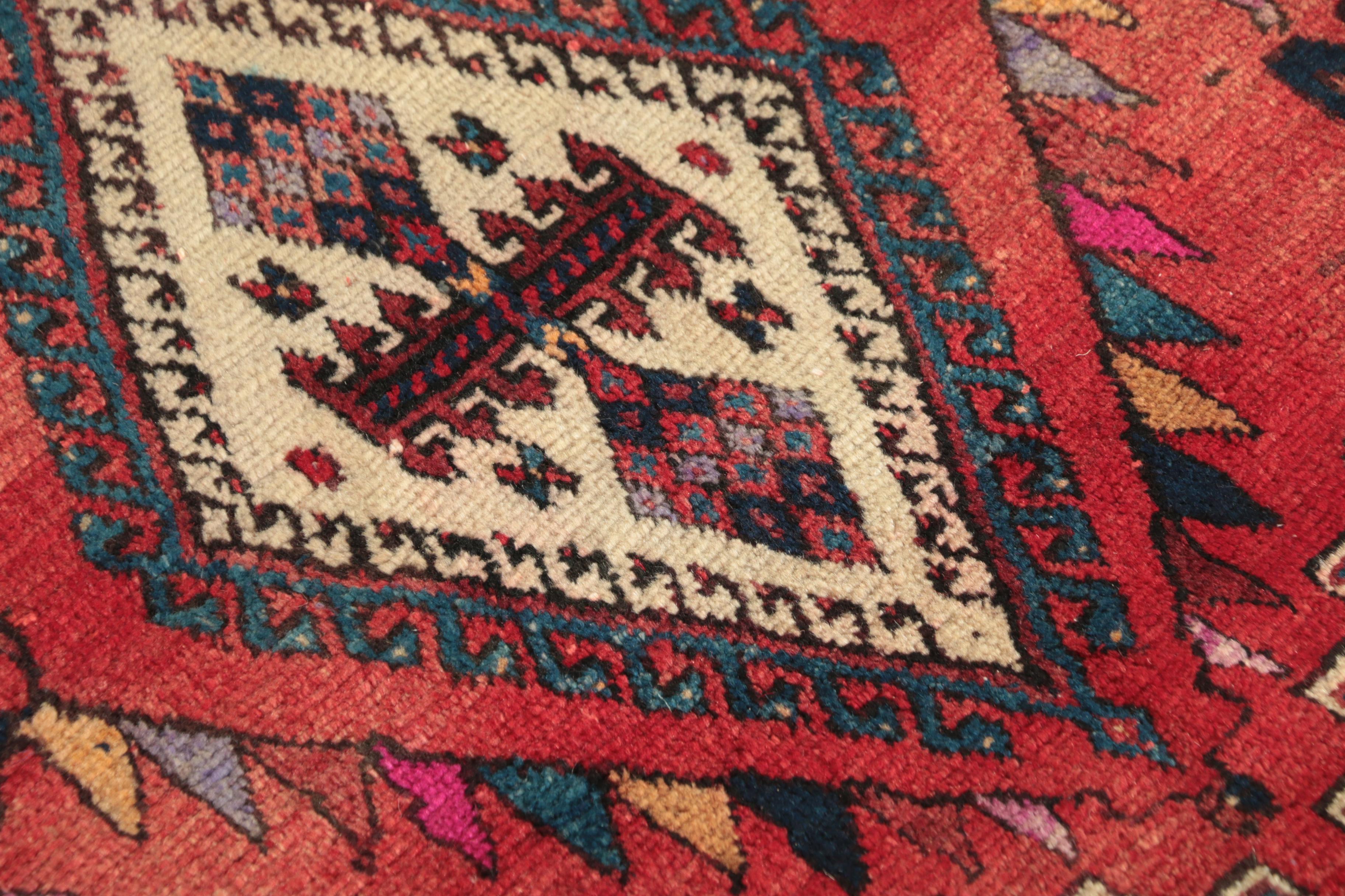 Hand-Knotted Persian Afshar Wool Rug
