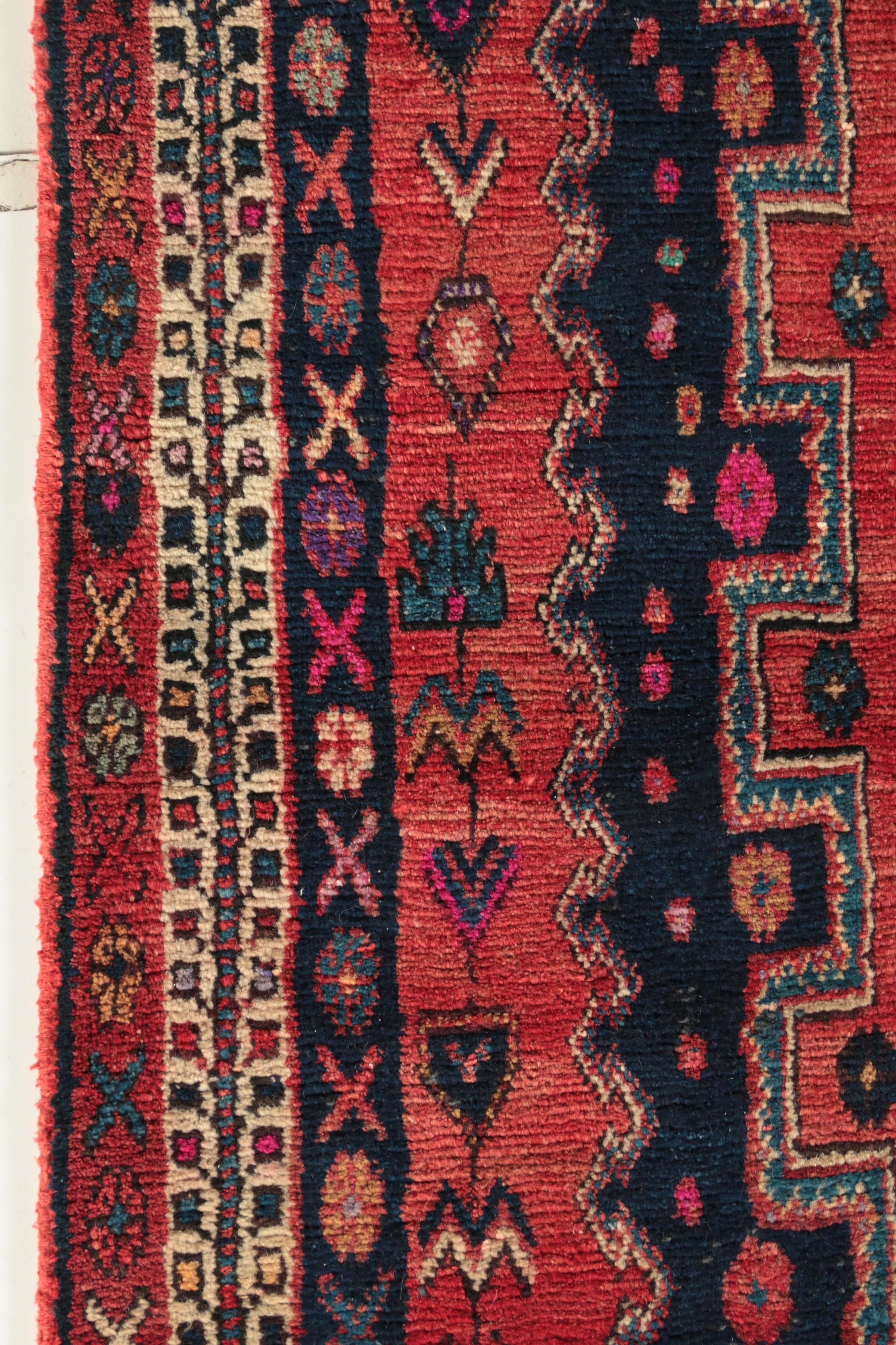 Hand-Knotted Persian Afshar Wool Rug