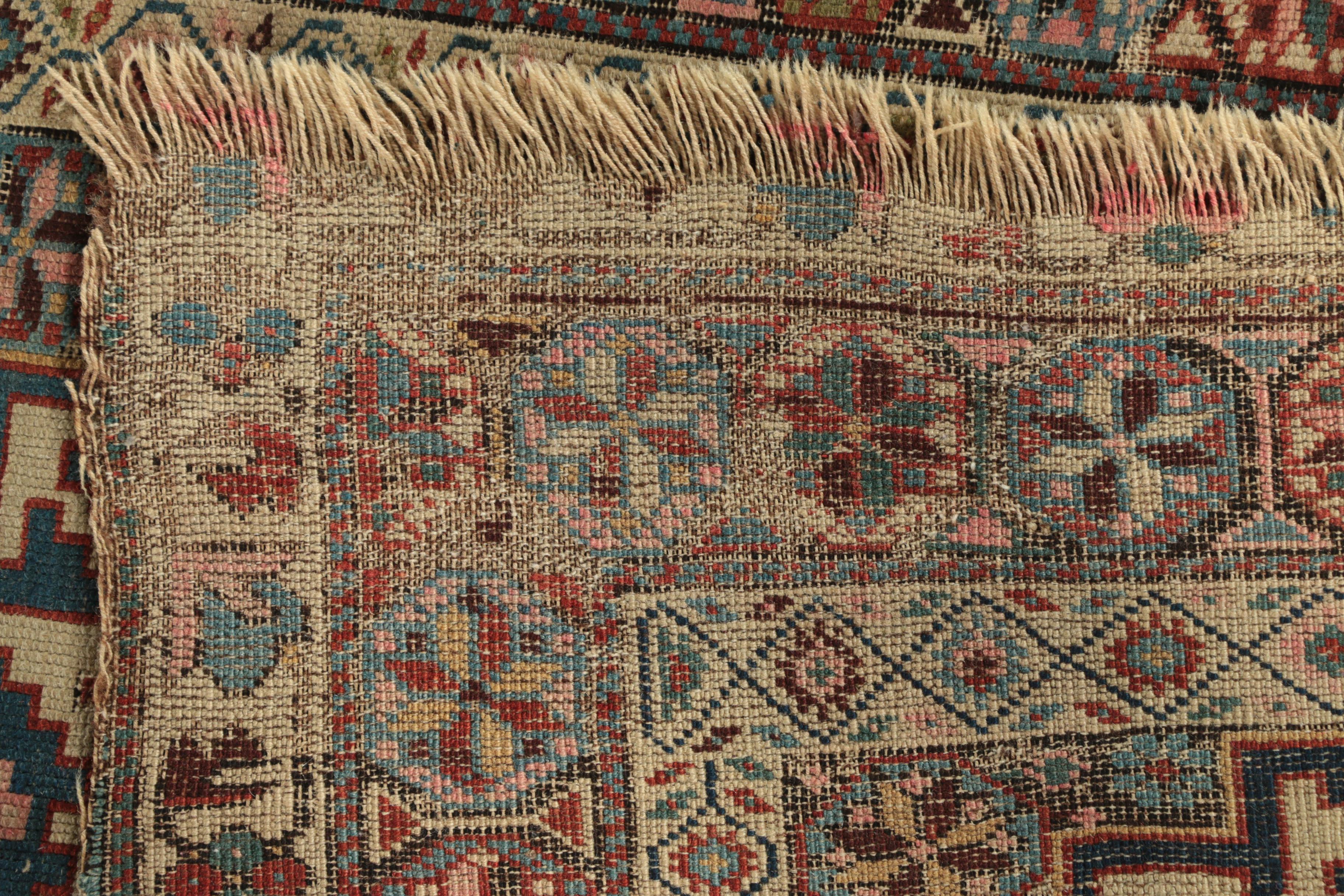 Semi-Antique Hand-Knotted Caucasian Daghestan Wool Rug