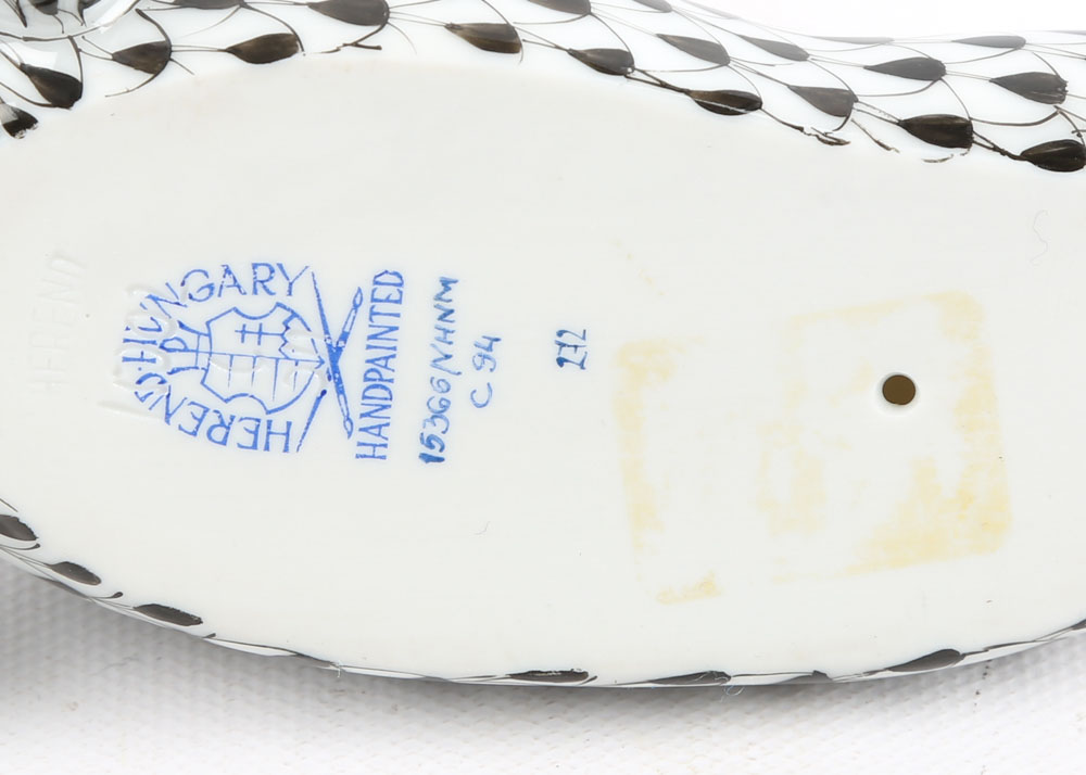 Herend Hungary Porcelain Seal Figurine