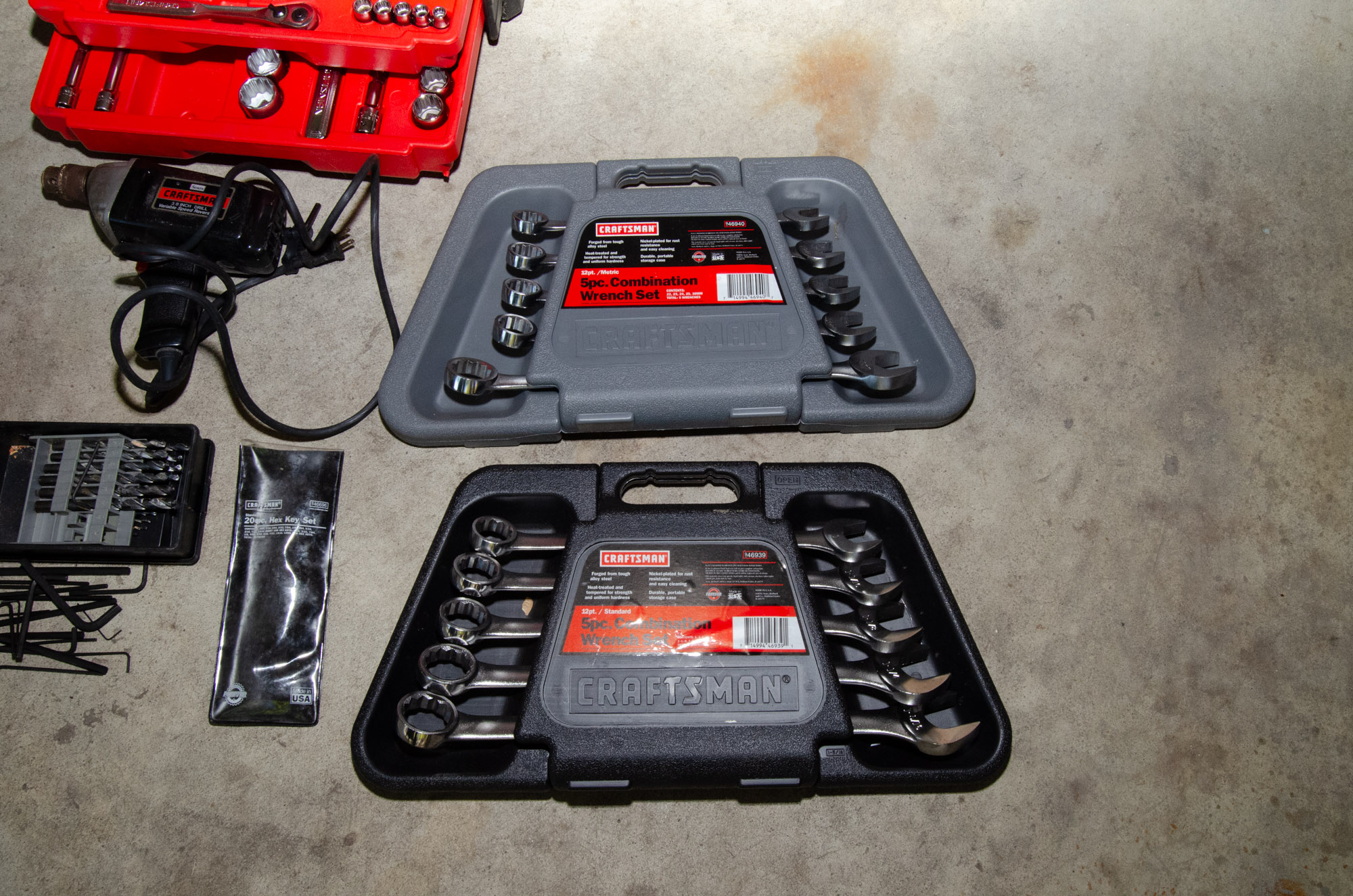 Craftsman Tool Sets and Corded Electric Drill