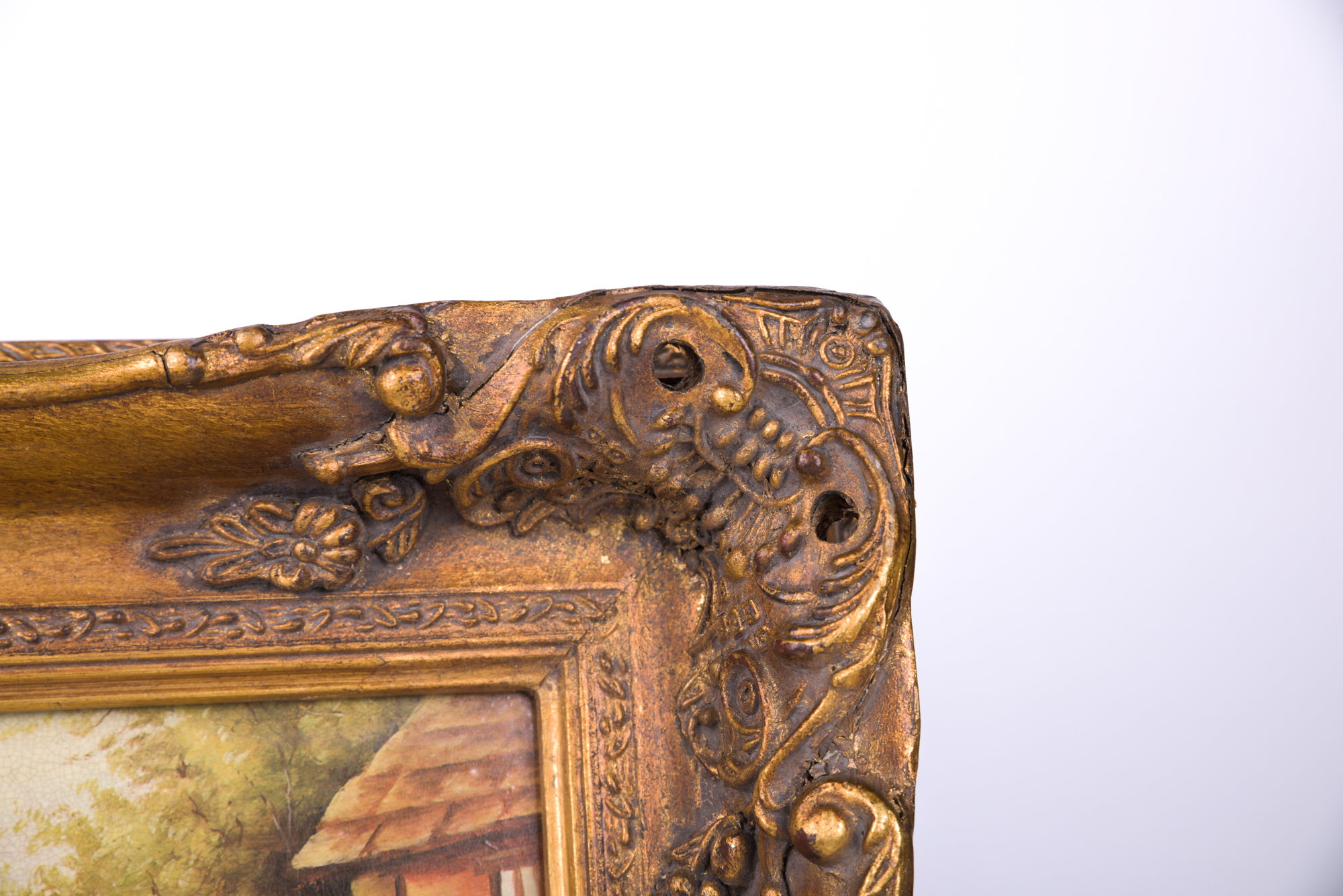 Oil Painting of a Brown Horse