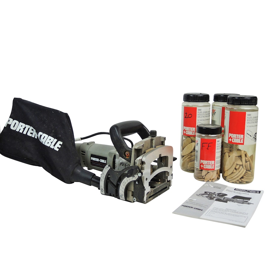Porter Cable Plate Joiner and Biscuits