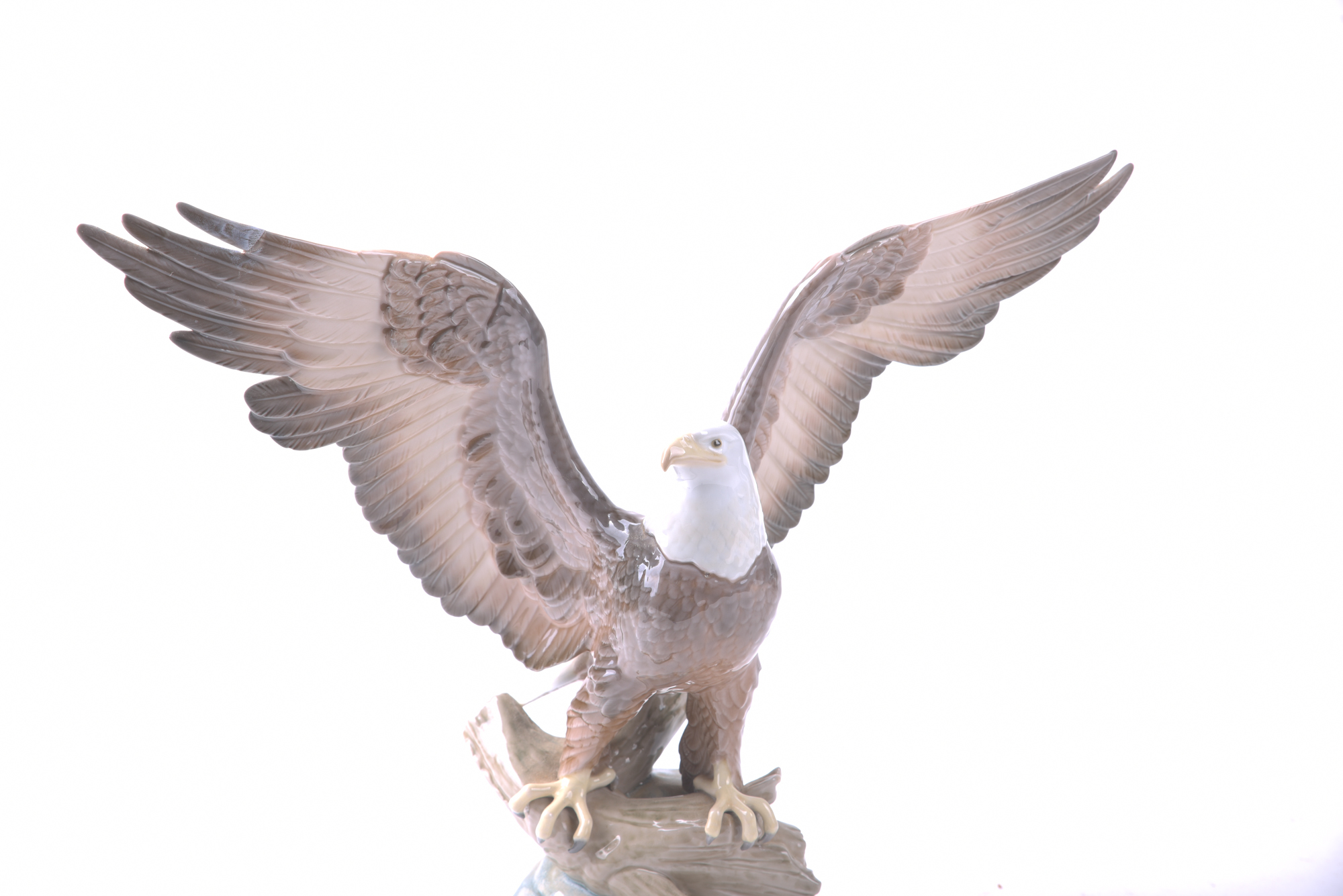 Lladró Signed "Freedom Eagle" Porcelain Sculpture, 1989